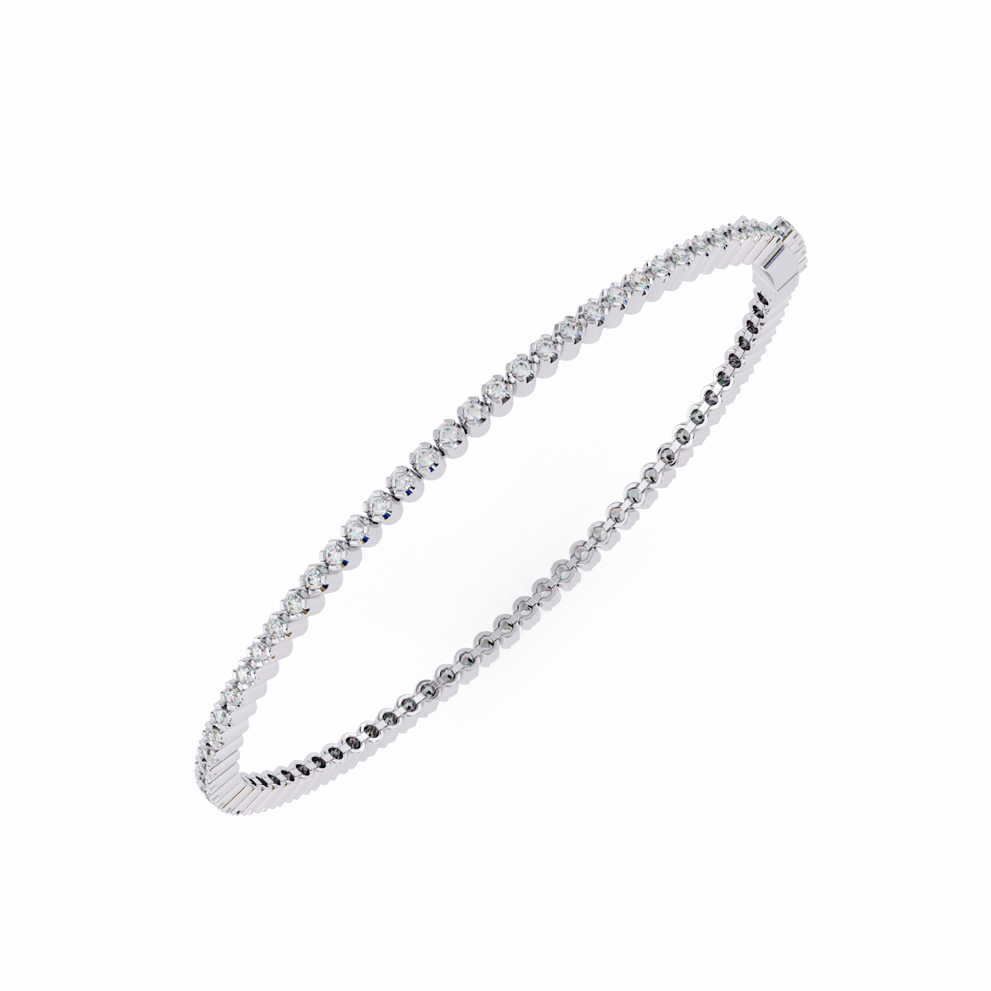 white gold / moissanite, white gold / lab grown