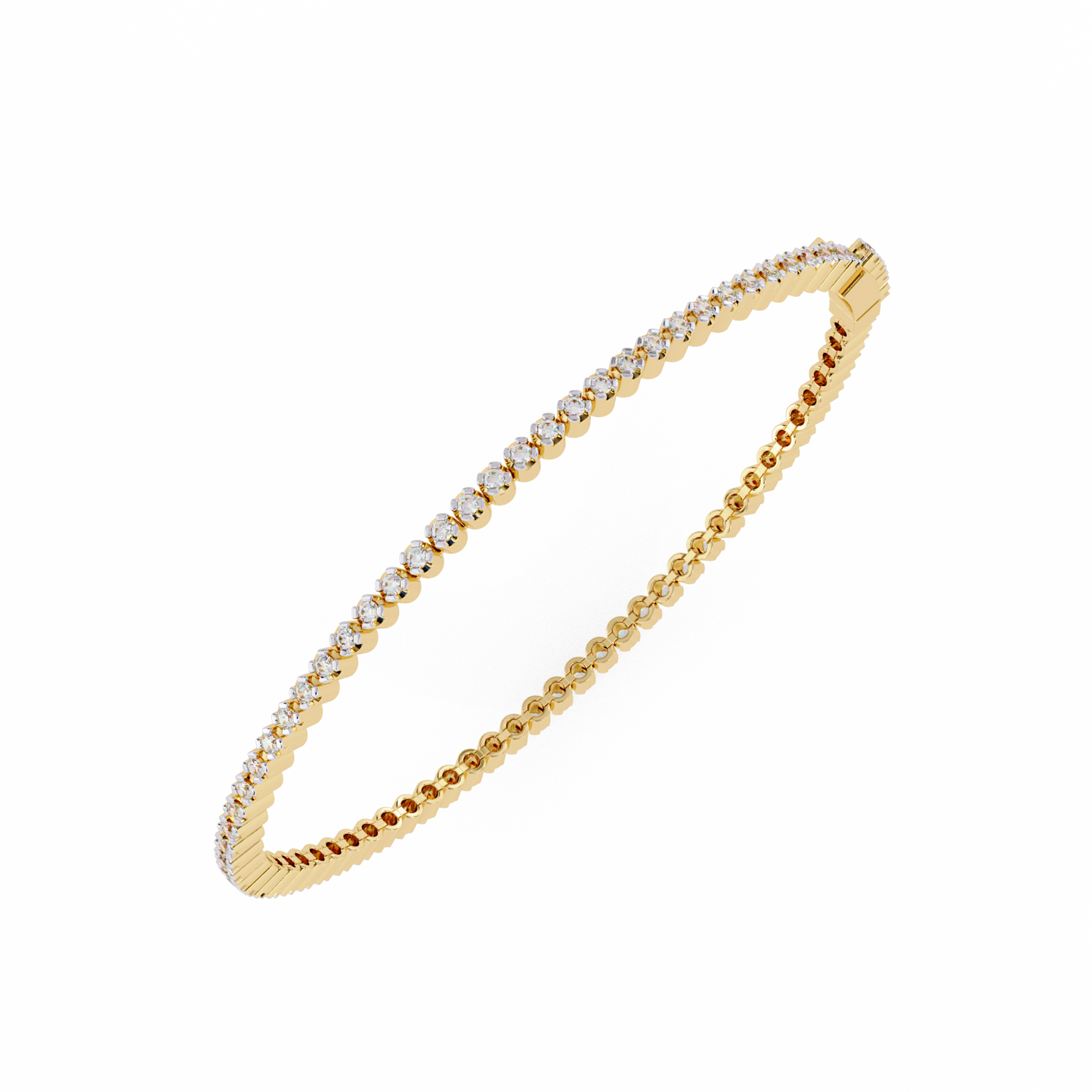 yellow gold / moissanite, yellow gold / lab grown