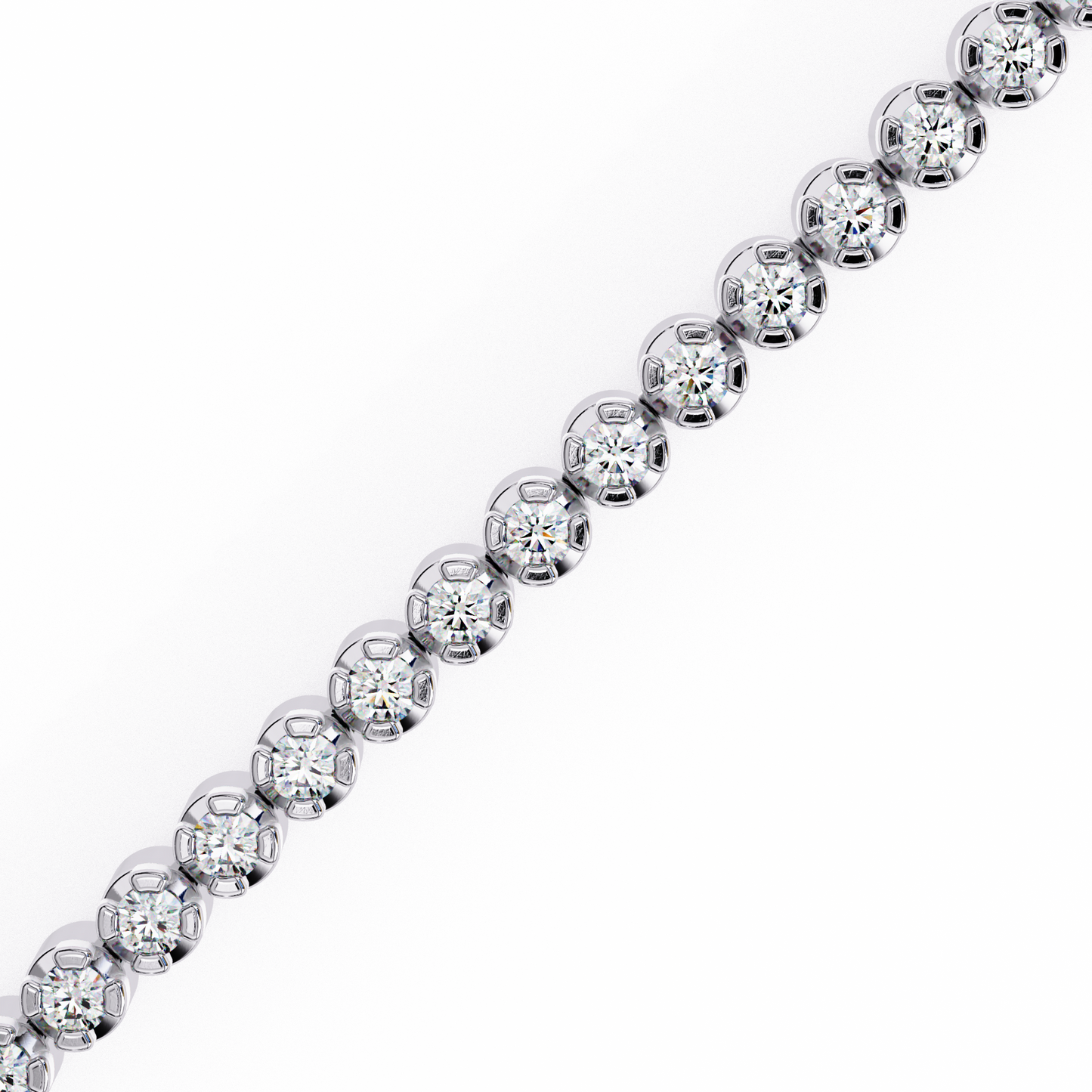 white gold / moissanite, white gold / lab grown