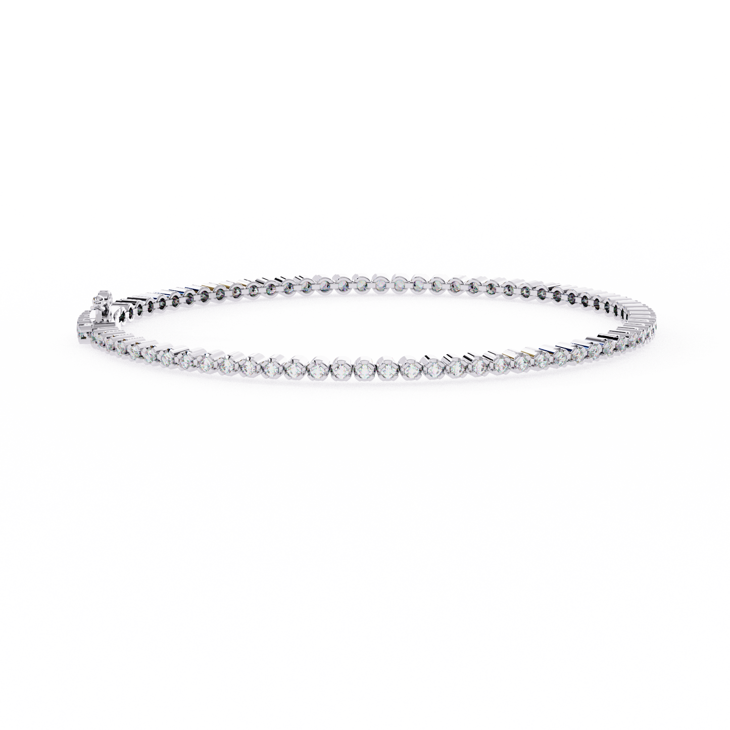 white gold / moissanite, white gold / lab grown
