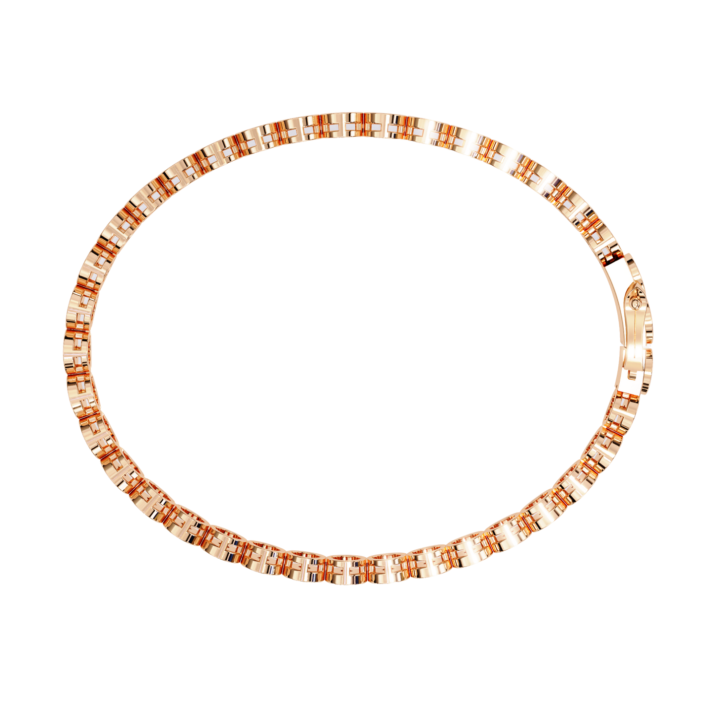 rose gold / moissanite, rose gold / lab grown
