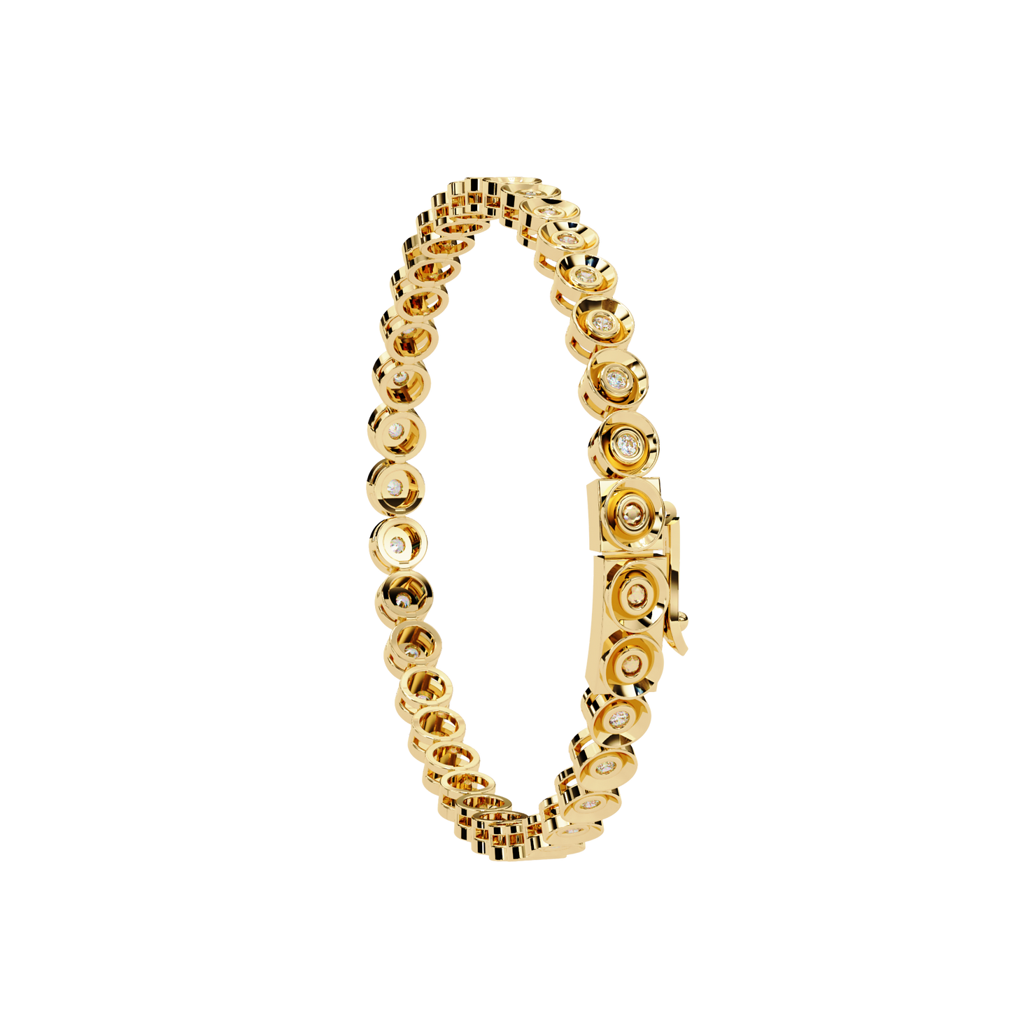 yellow gold / moissanite, yellow gold / lab grown