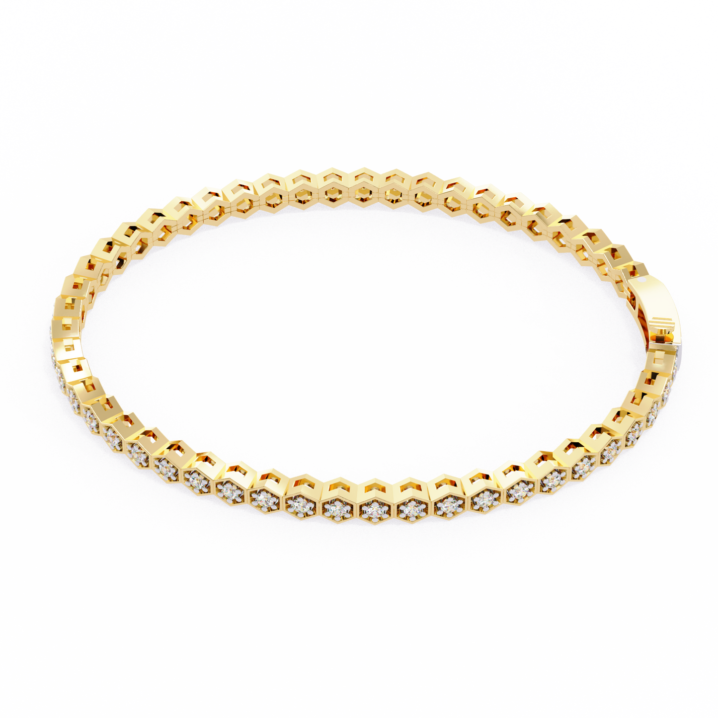 yellow gold / moissanite, yellow gold / lab grown