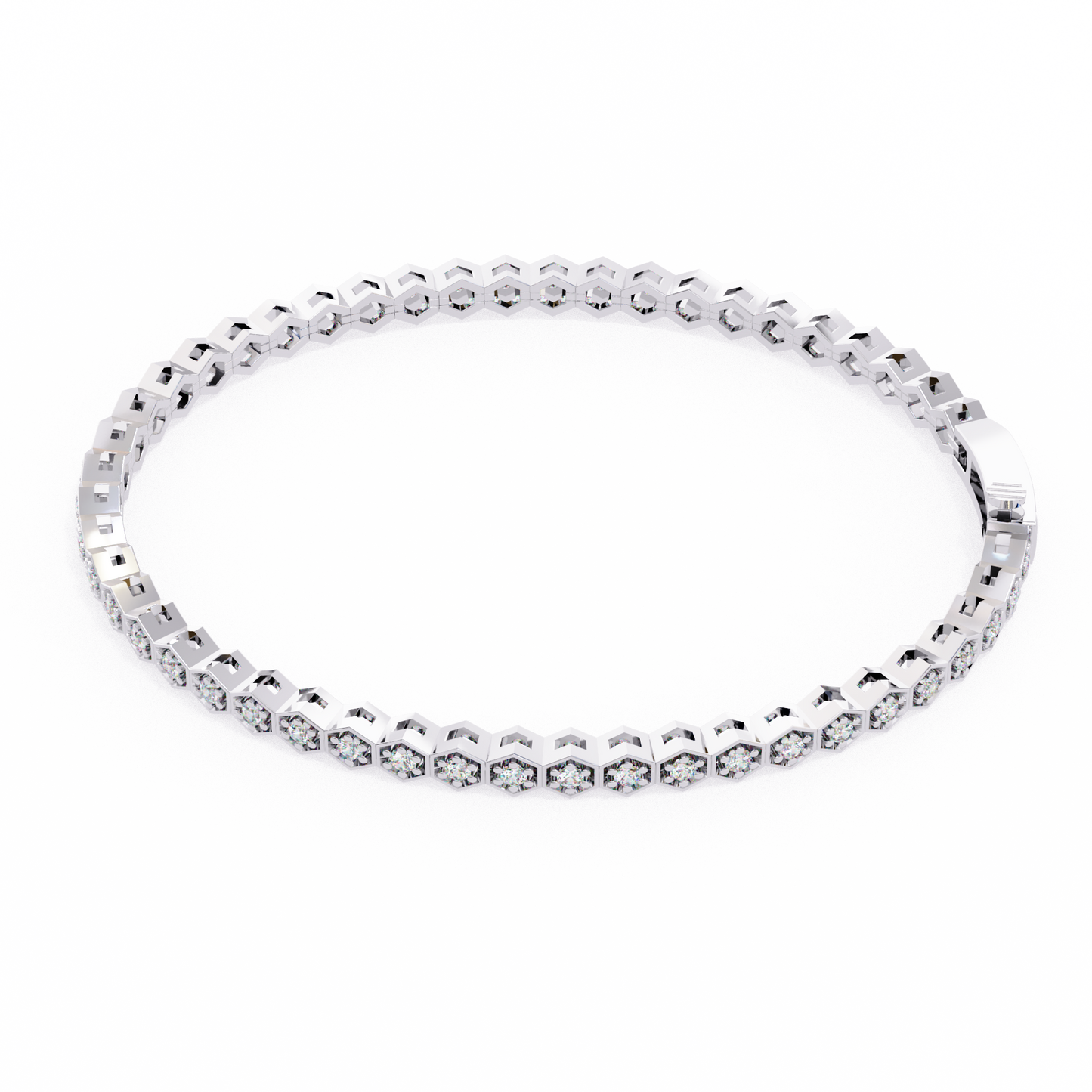 white gold / moissanite, white gold / lab grown