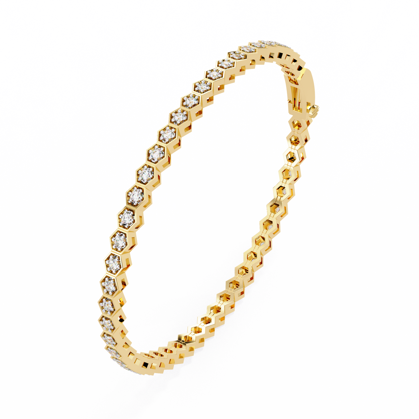 yellow gold / moissanite, yellow gold / lab grown
