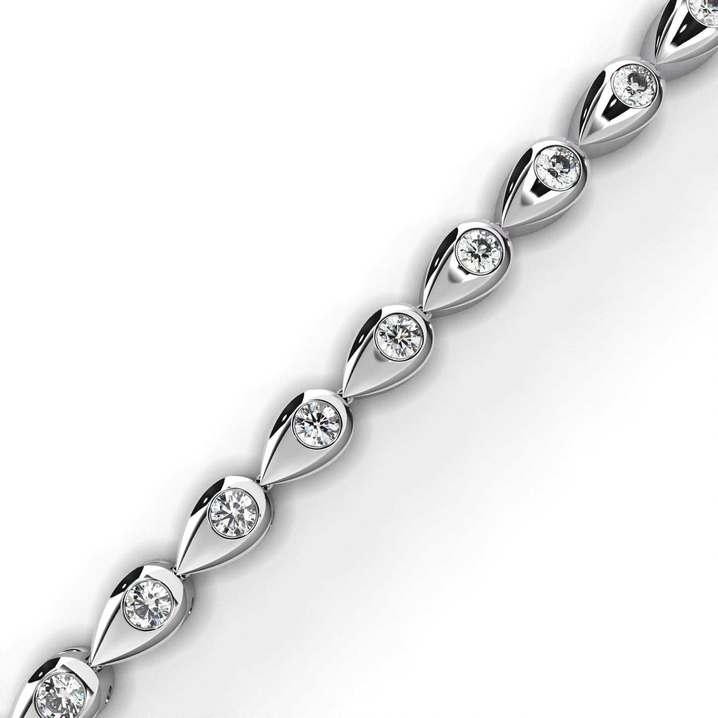 white gold / moissanite, white gold / lab grown