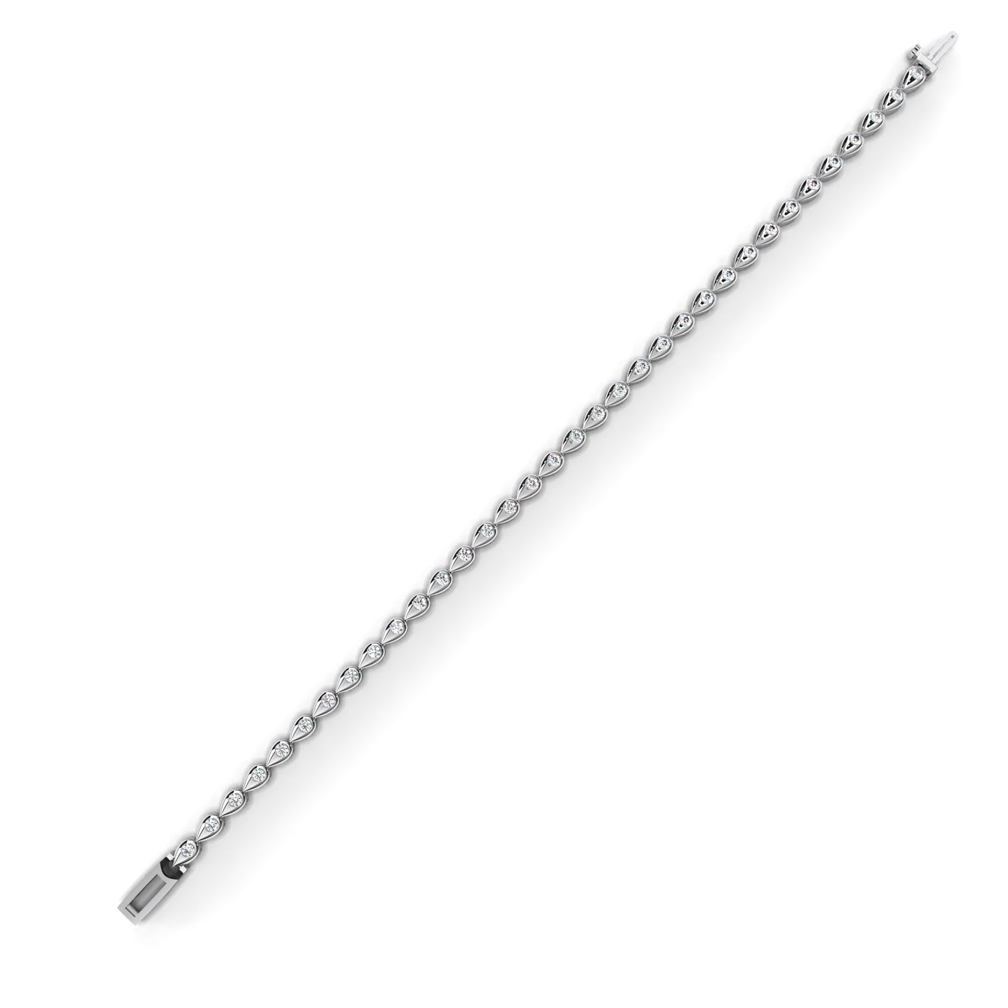 white gold / moissanite, white gold / lab grown