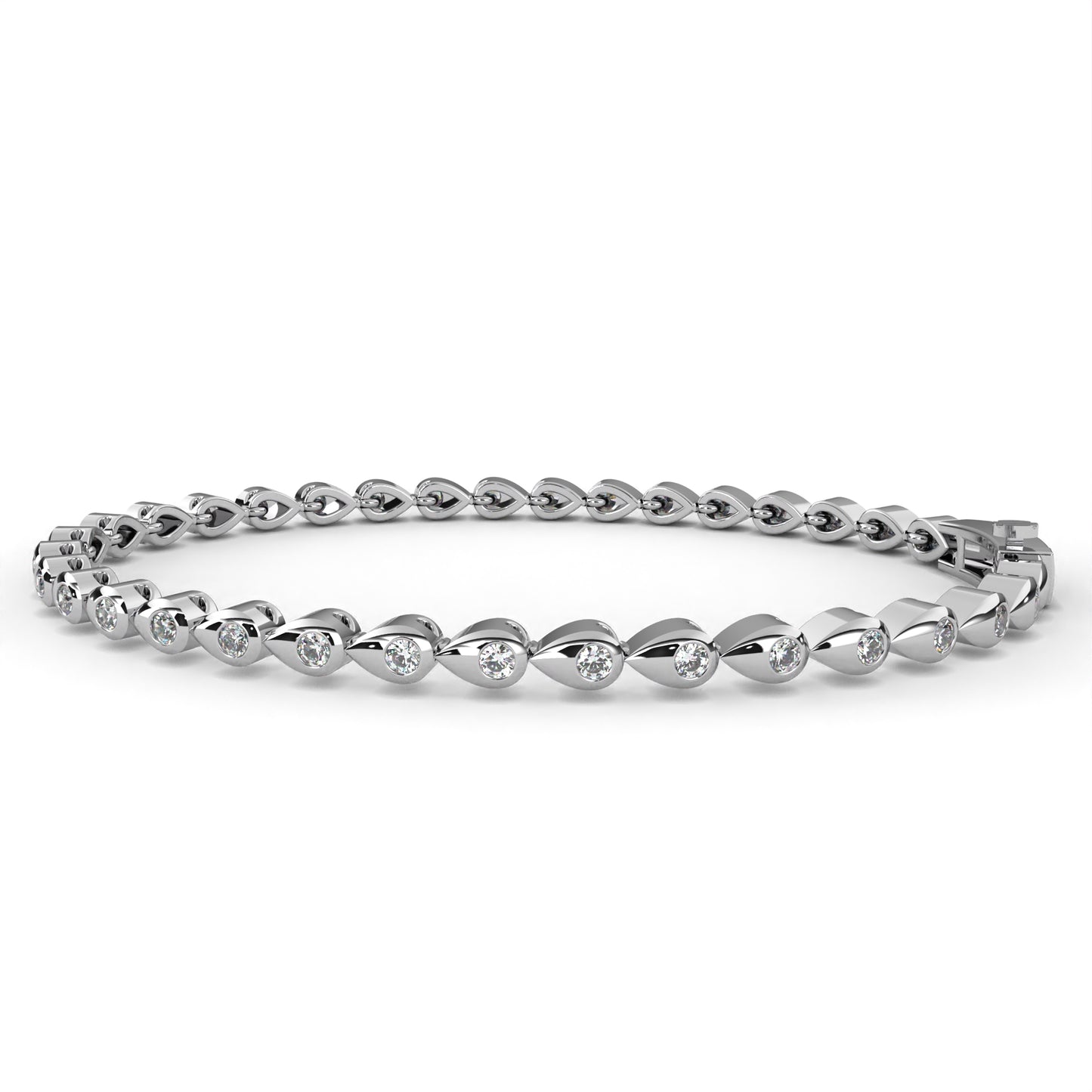 white gold / moissanite, white gold / lab grown