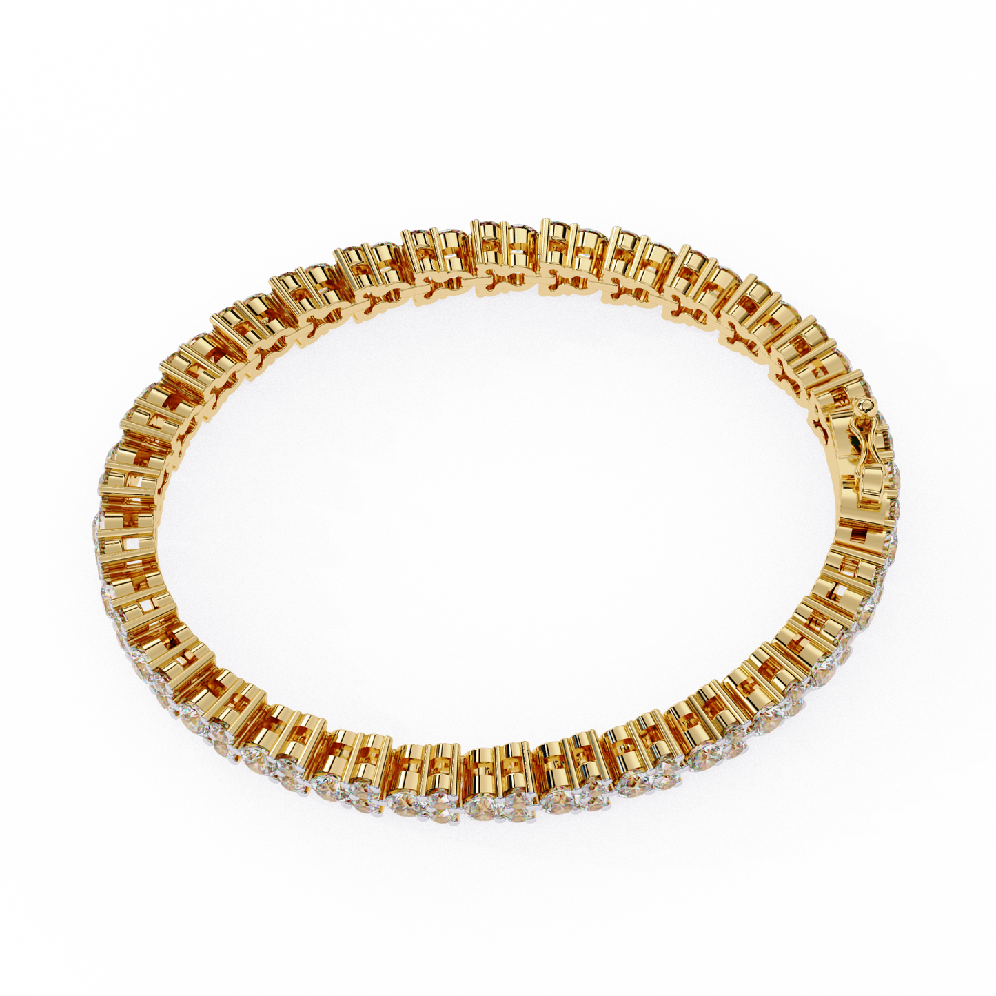 yellow gold / moissanite, yellow gold / lab grown