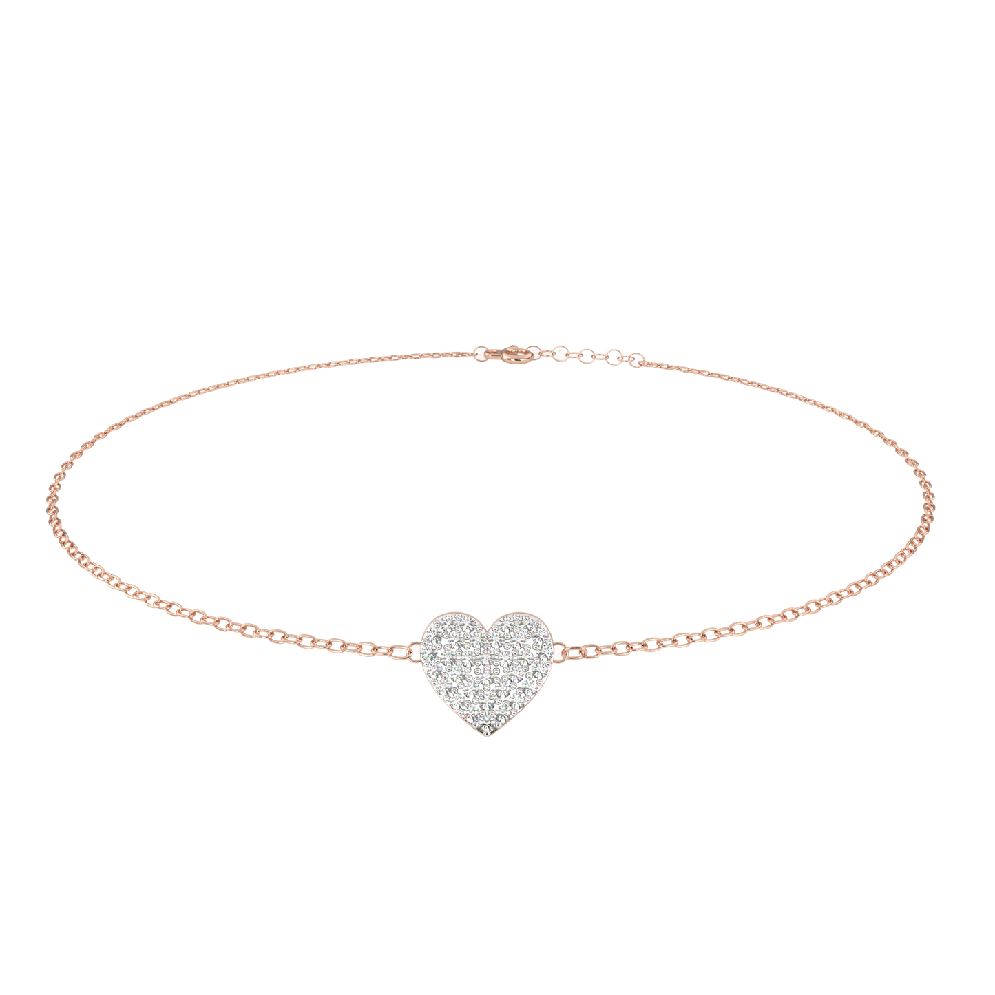 rose gold / moissanite, rose gold / lab grown