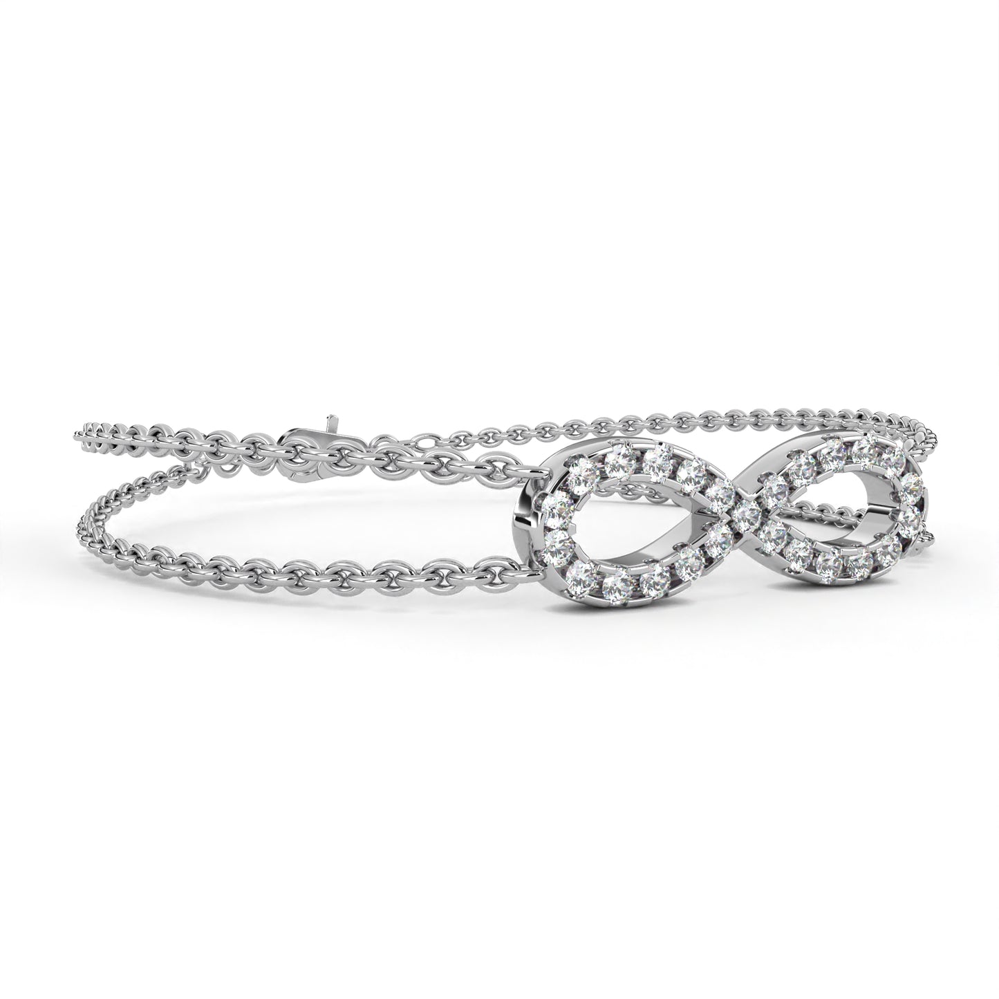 white gold / moissanite, white gold / lab grown