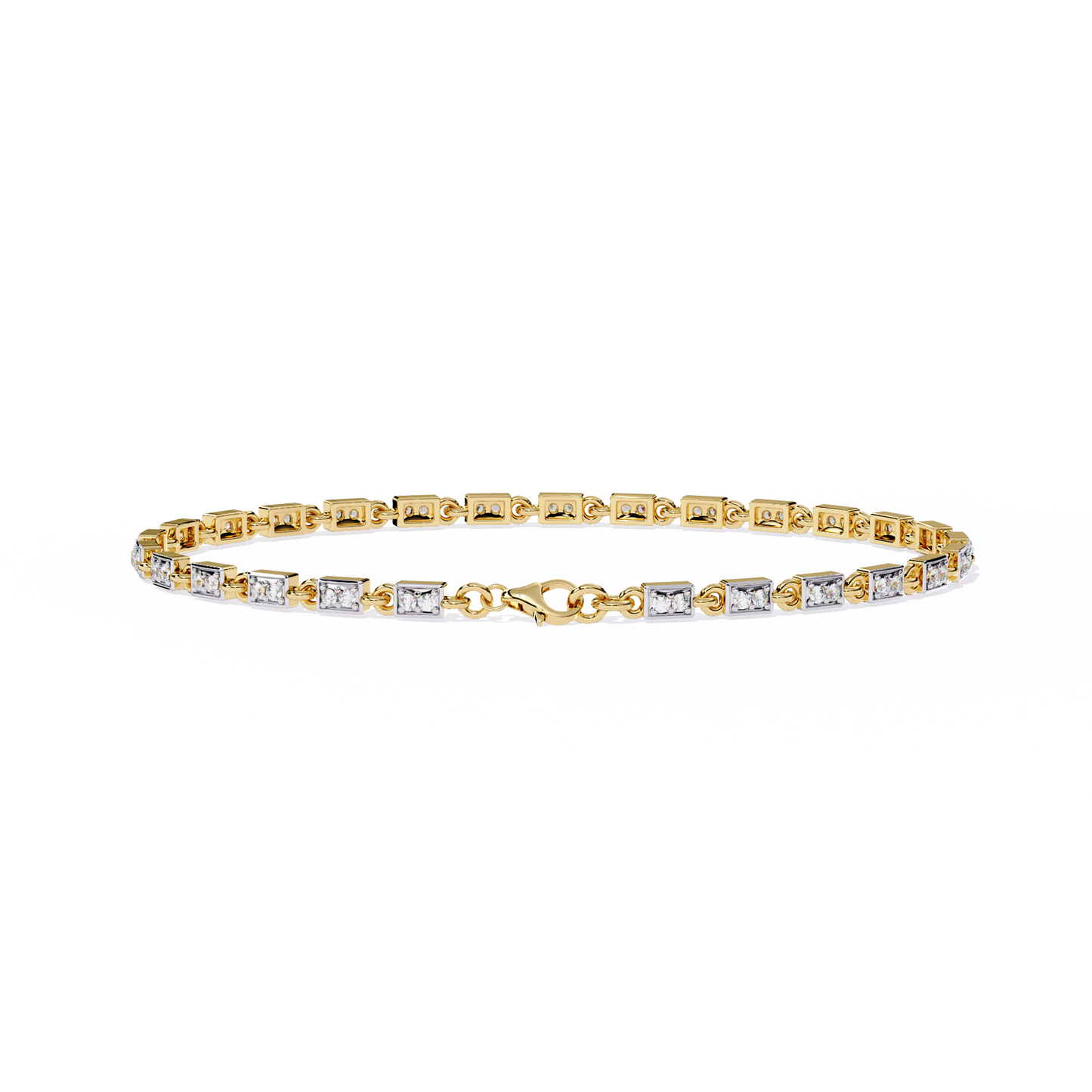 yellow gold / moissanite, yellow gold / lab grown