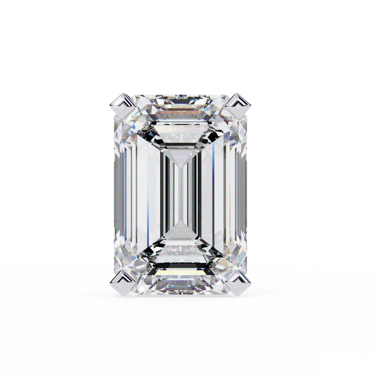 white gold / moissanite, white gold / lab grown