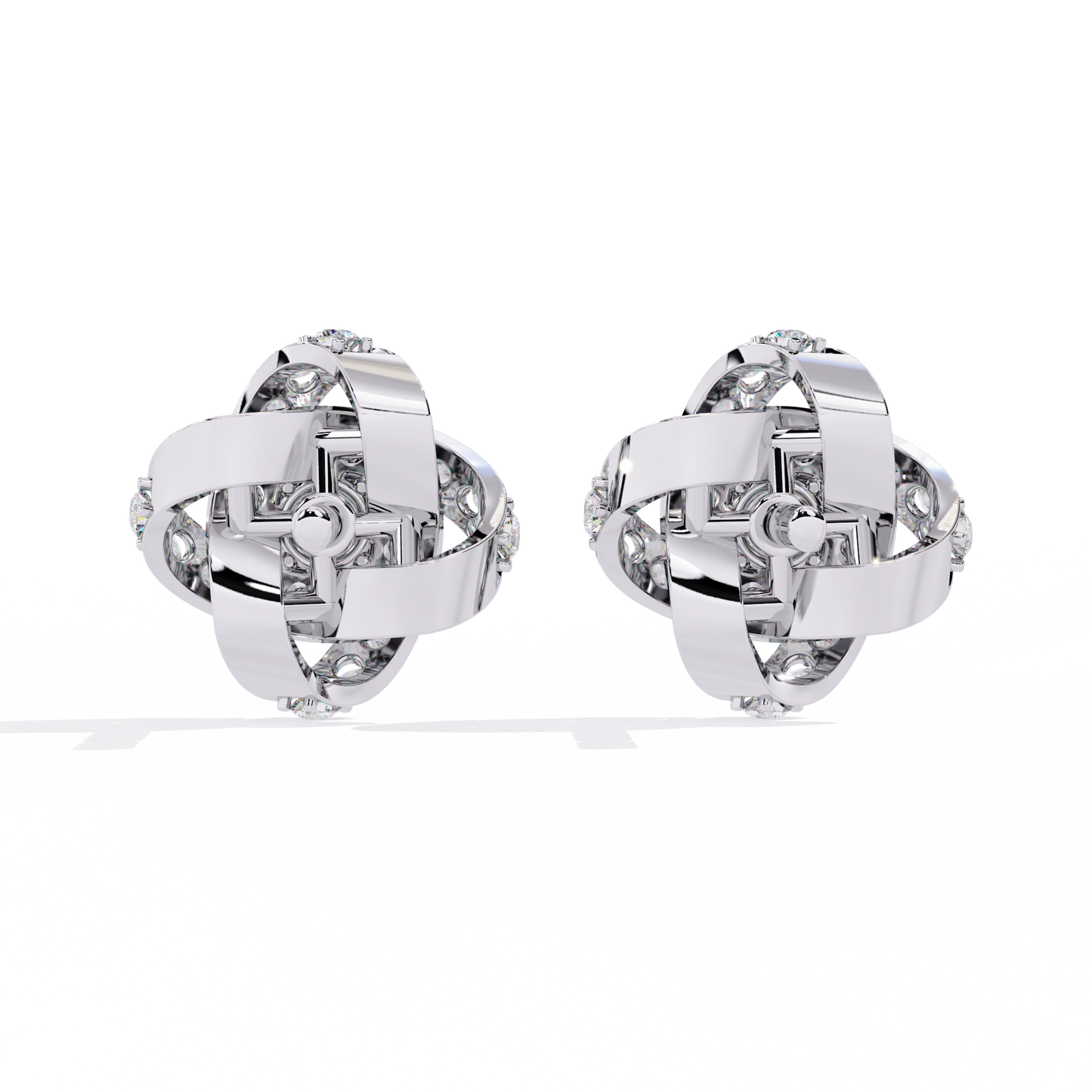white gold / moissanite, white gold / lab grown