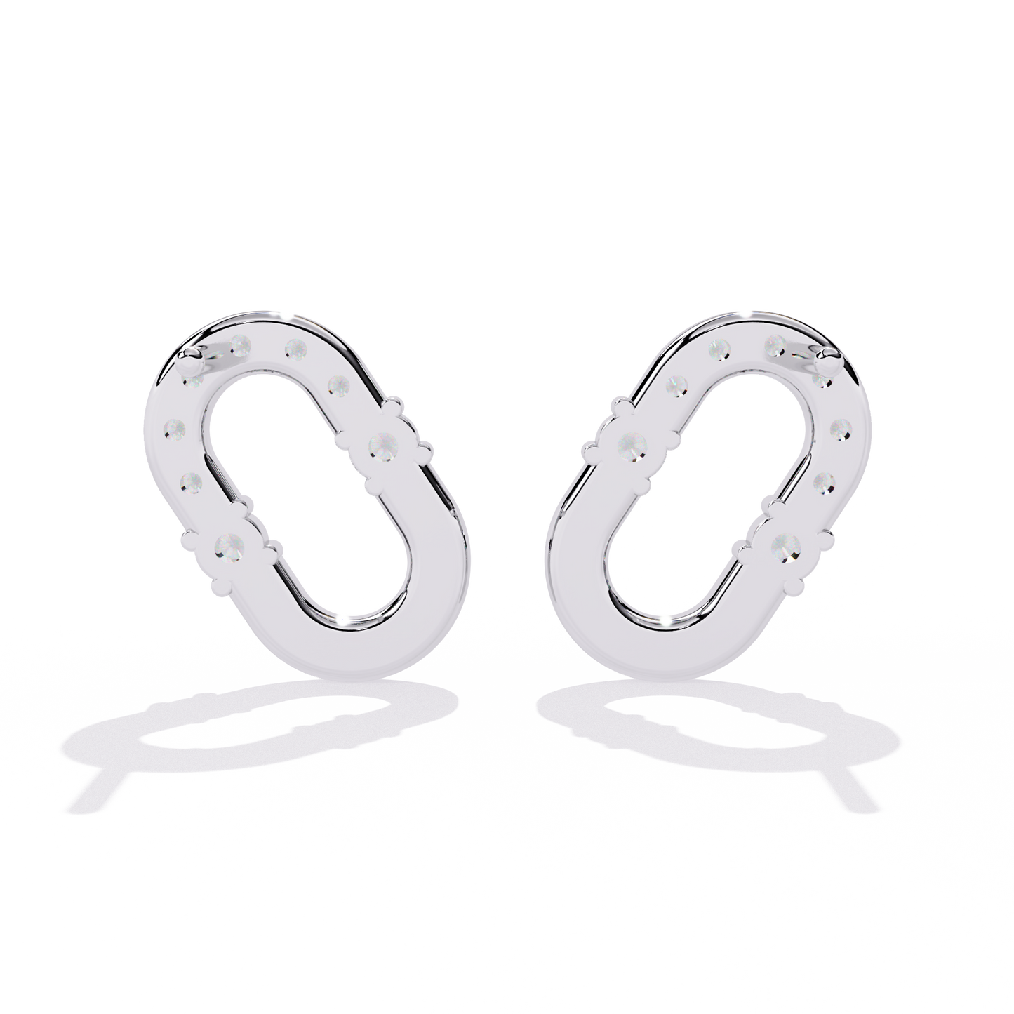 white gold / moissanite, white gold / lab grown
