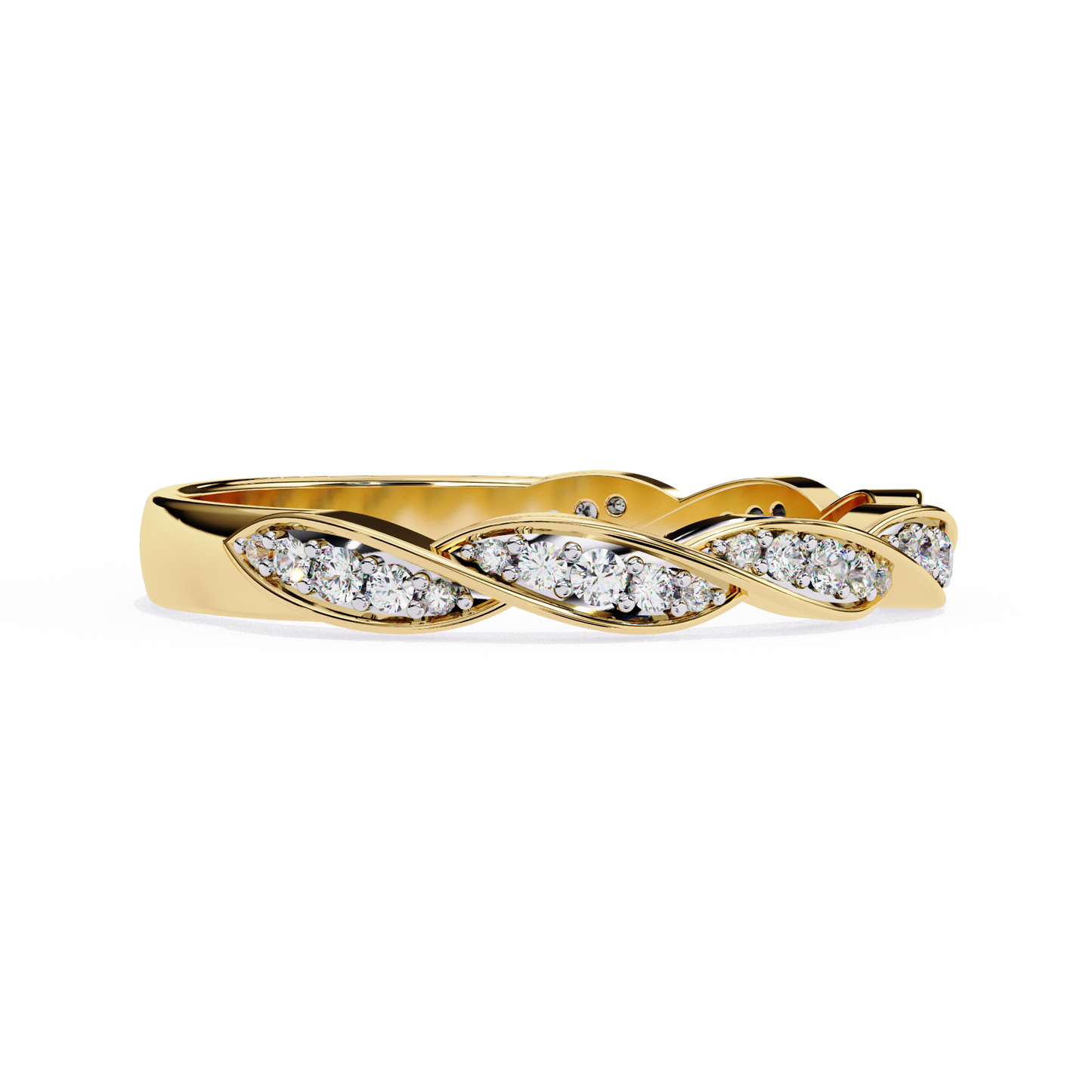 yellow gold / moissanite, yellow gold / lab grown