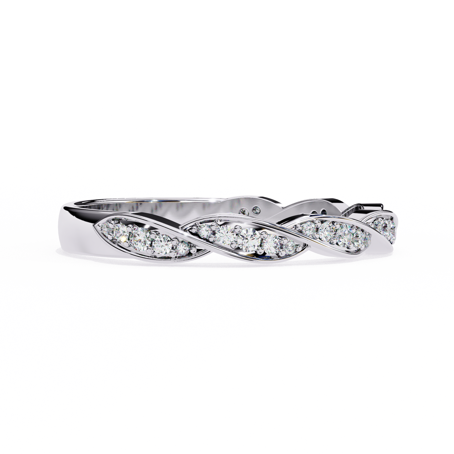 white gold / moissanite, white gold / lab grown