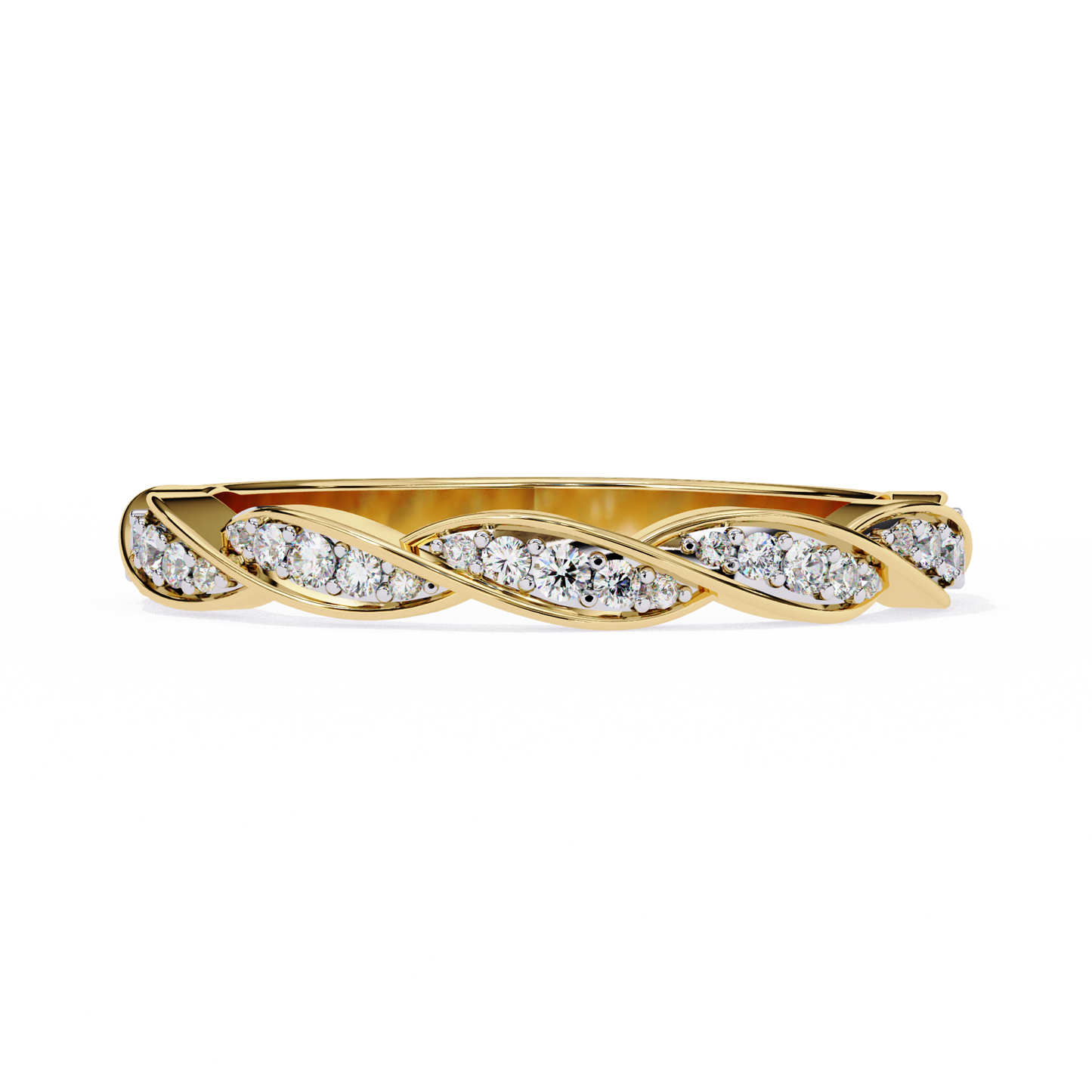 yellow gold / moissanite, yellow gold / lab grown