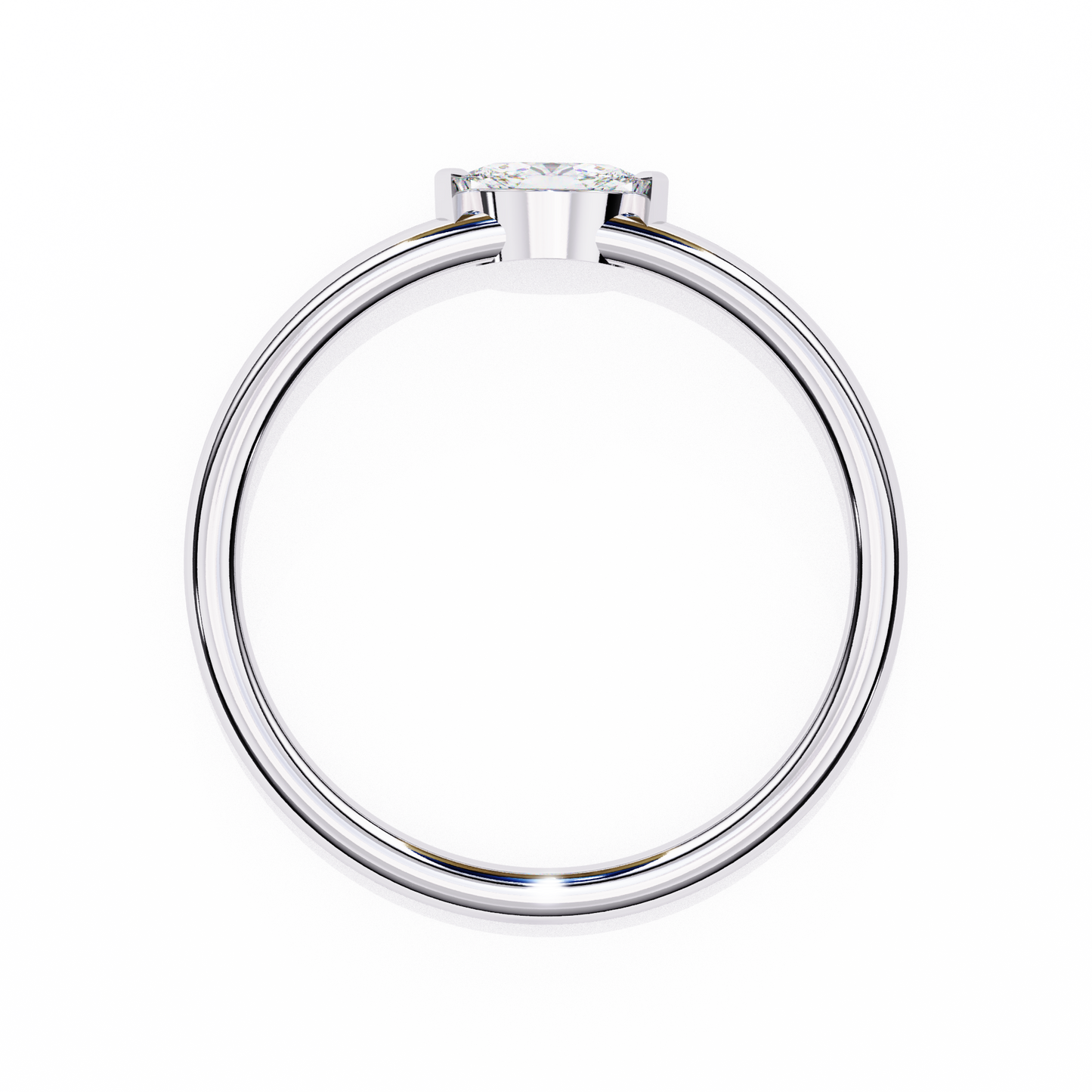 white gold / moissanite, white gold / lab grown, 925 silver / moissanite, 925 silver / lab grown