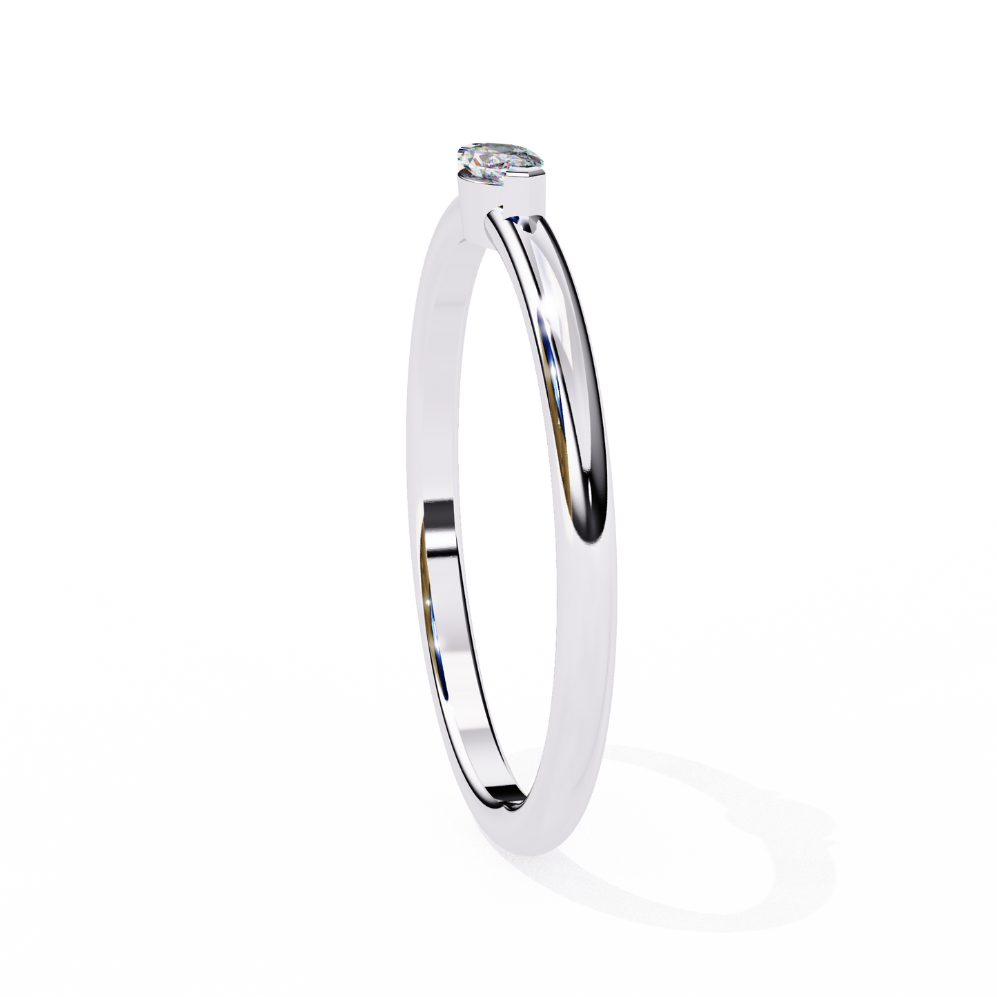 white gold / moissanite, white gold / lab grown, 925 silver / moissanite, 925 silver / lab grown