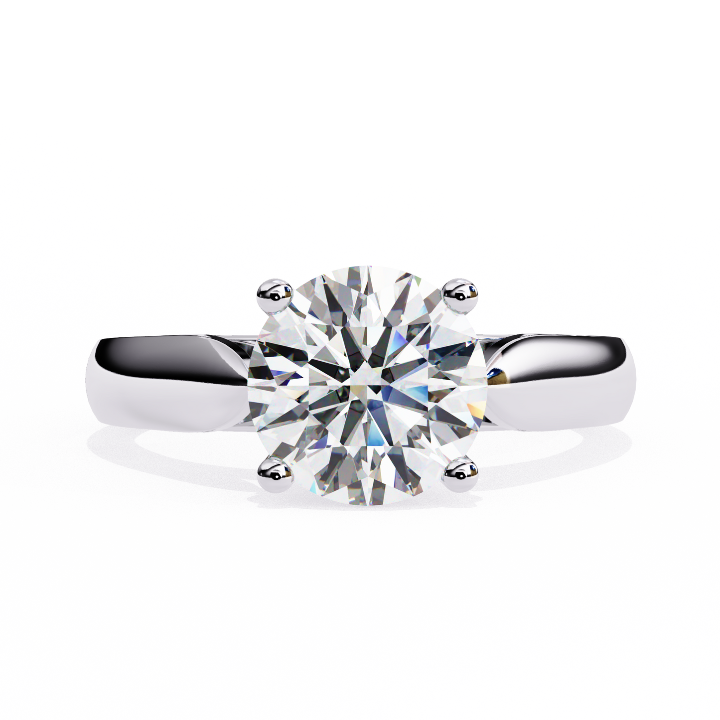 white gold / moissanite, white gold / lab grown, 925 silver / moissanite, 925 silver / lab grown