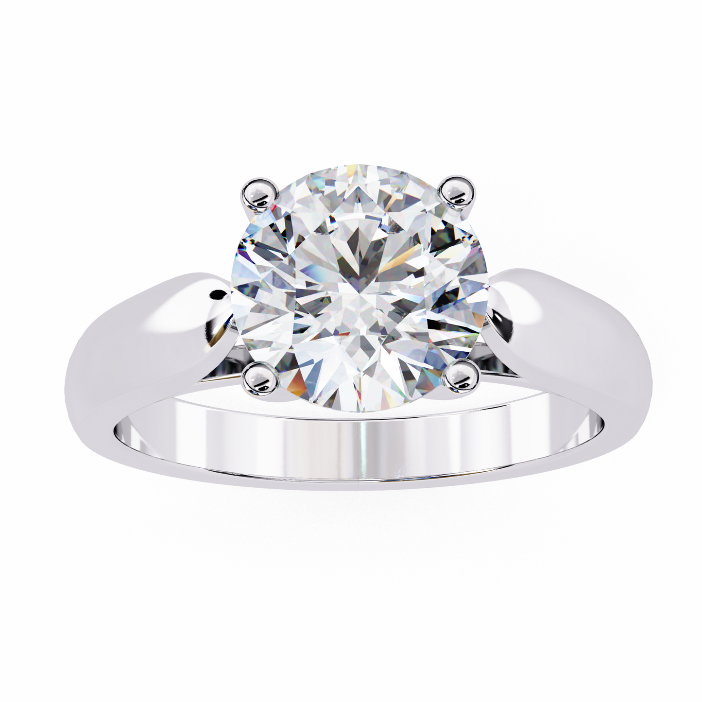 white gold / moissanite, white gold / lab grown, 925 silver / moissanite, 925 silver / lab grown