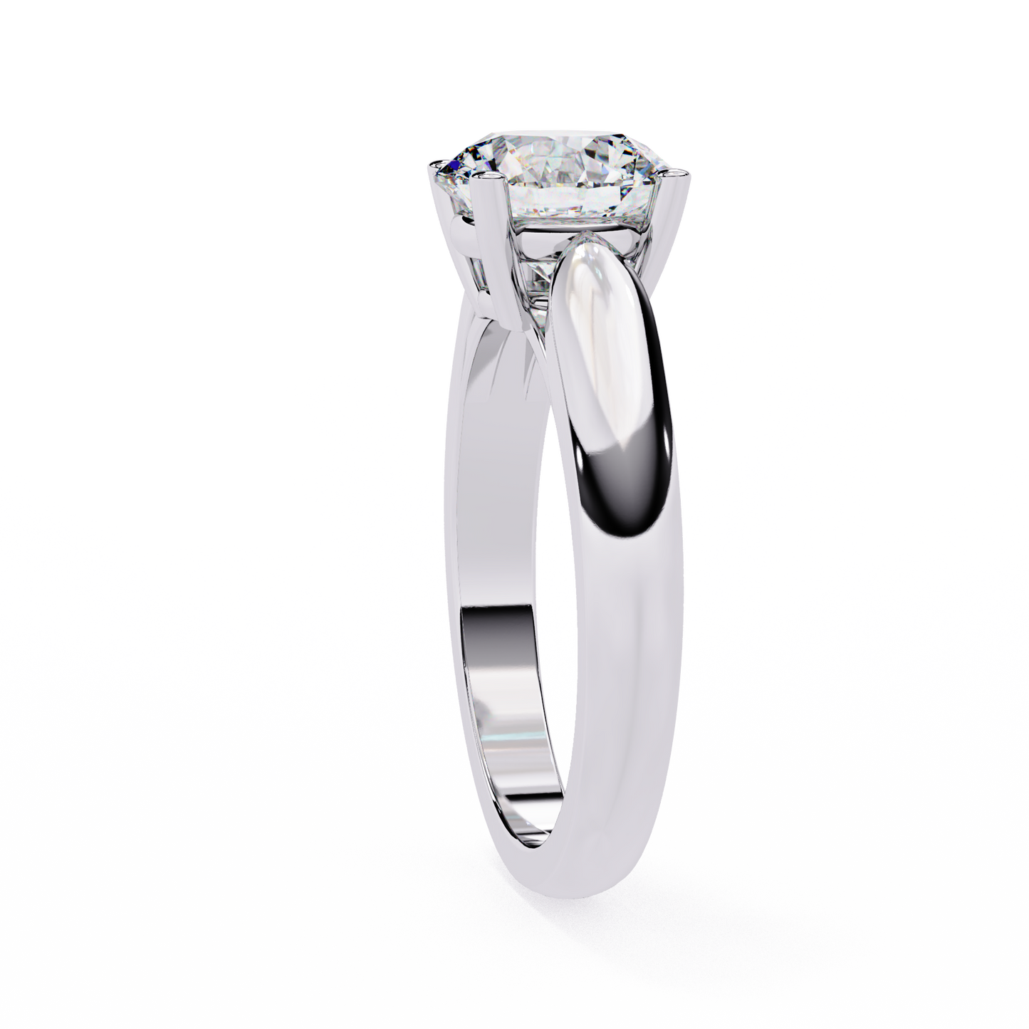 white gold / moissanite, white gold / lab grown, 925 silver / moissanite, 925 silver / lab grown