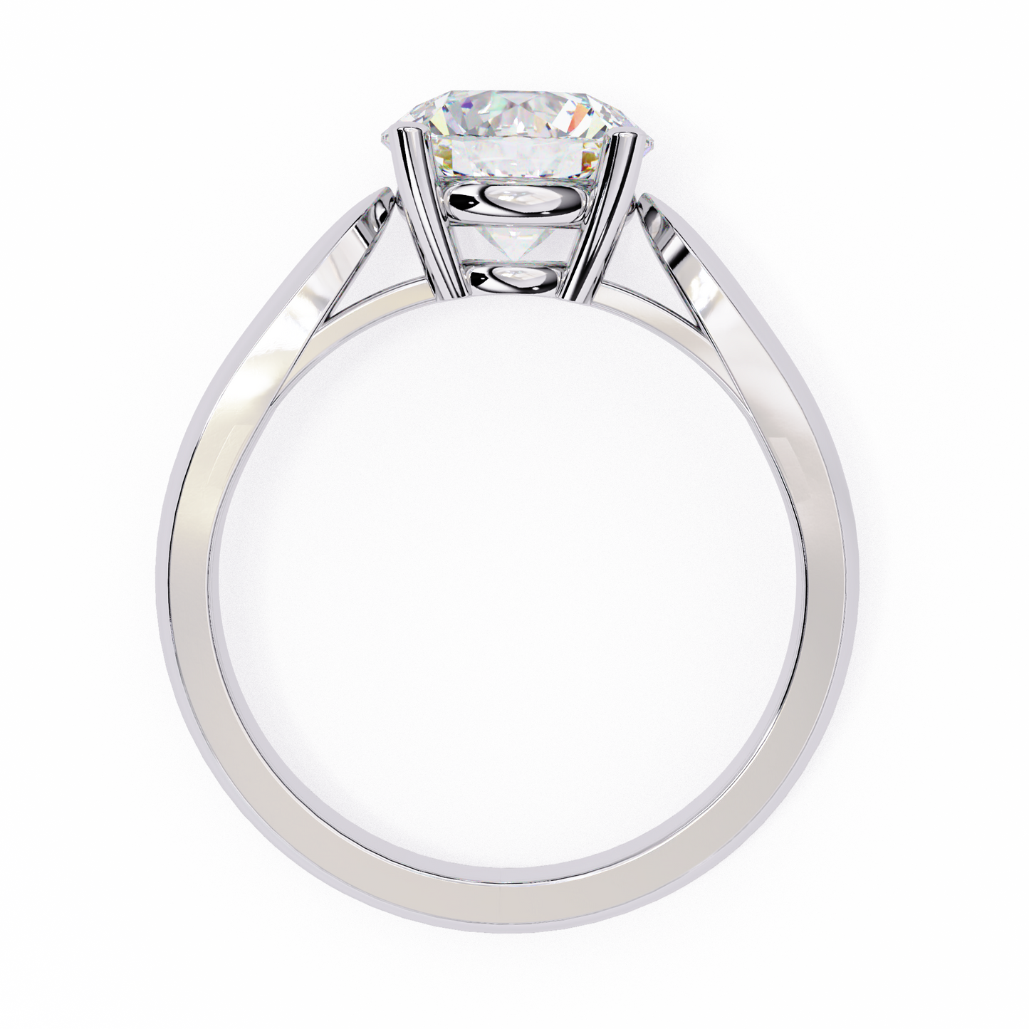 white gold / moissanite, white gold / lab grown, 925 silver / moissanite, 925 silver / lab grown