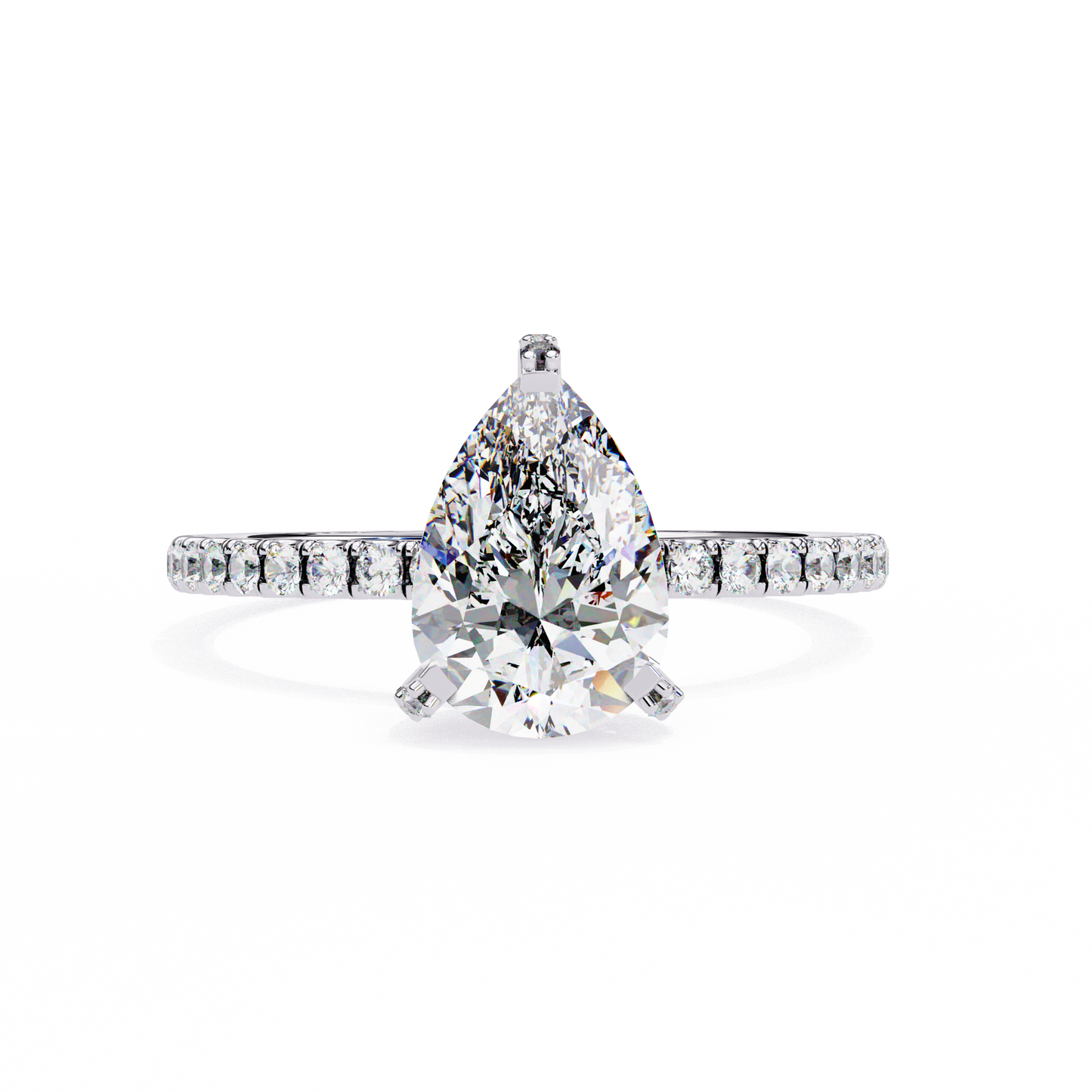white gold / moissanite, white gold / lab grown, 925 silver / moissanite, 925 silver / lab grown