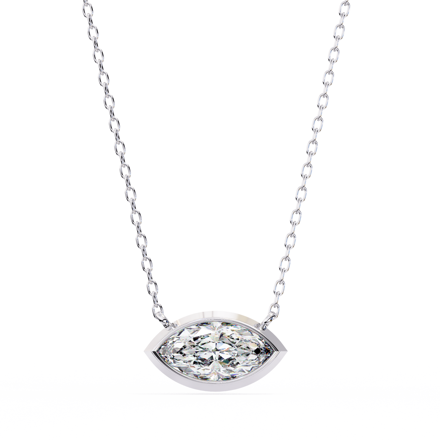 white gold / moissanite, white gold / lab grown