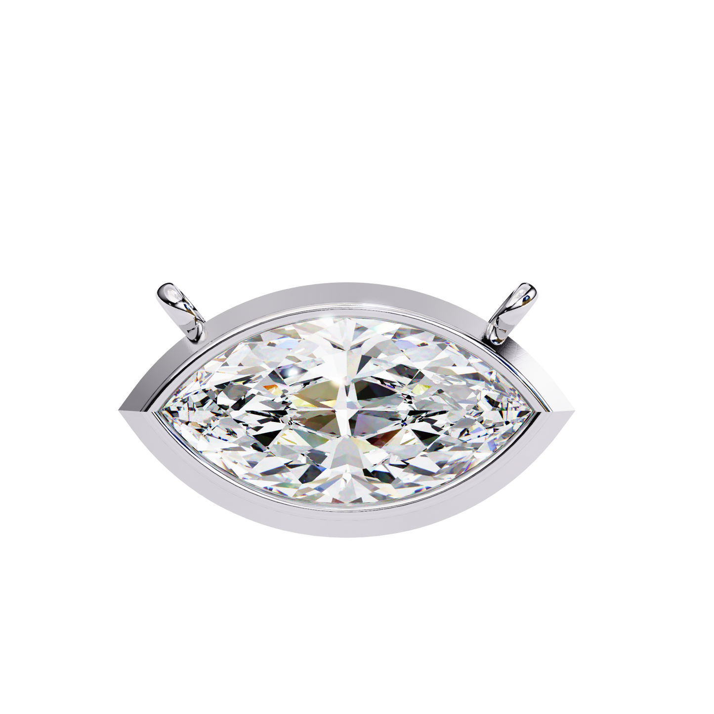 white gold / moissanite, white gold / lab grown