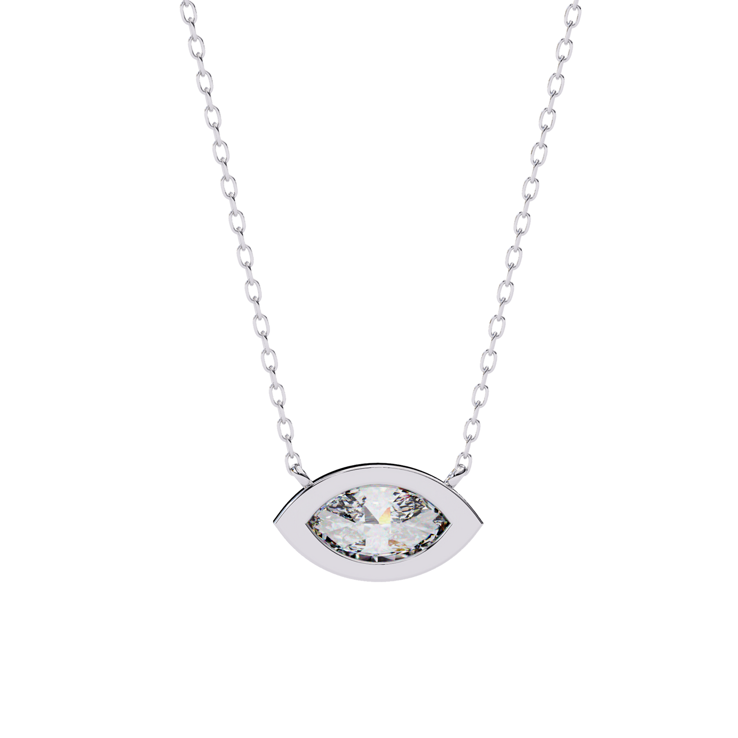 white gold / moissanite, white gold / lab grown
