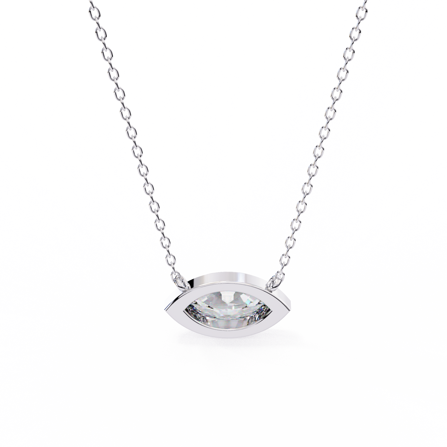 white gold / moissanite, white gold / lab grown
