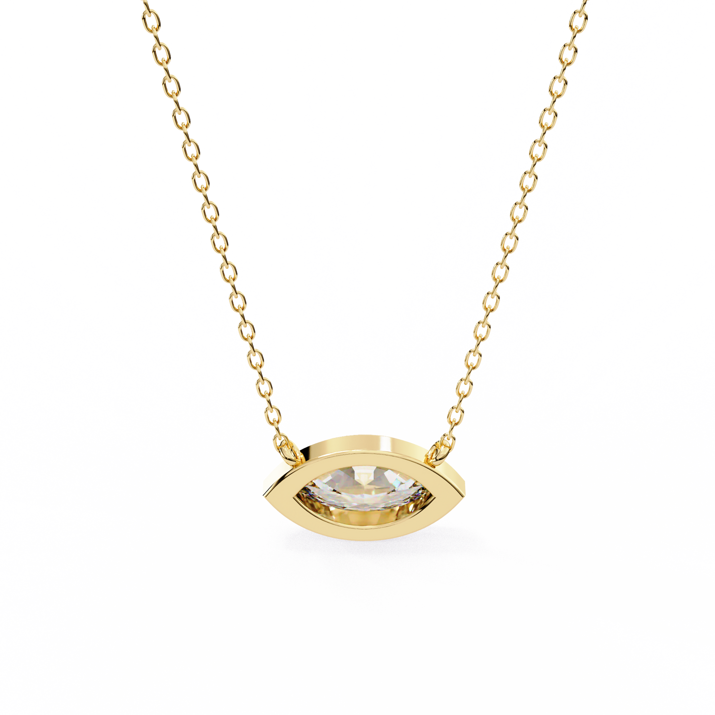 yellow gold / moissanite, yellow gold / lab grown