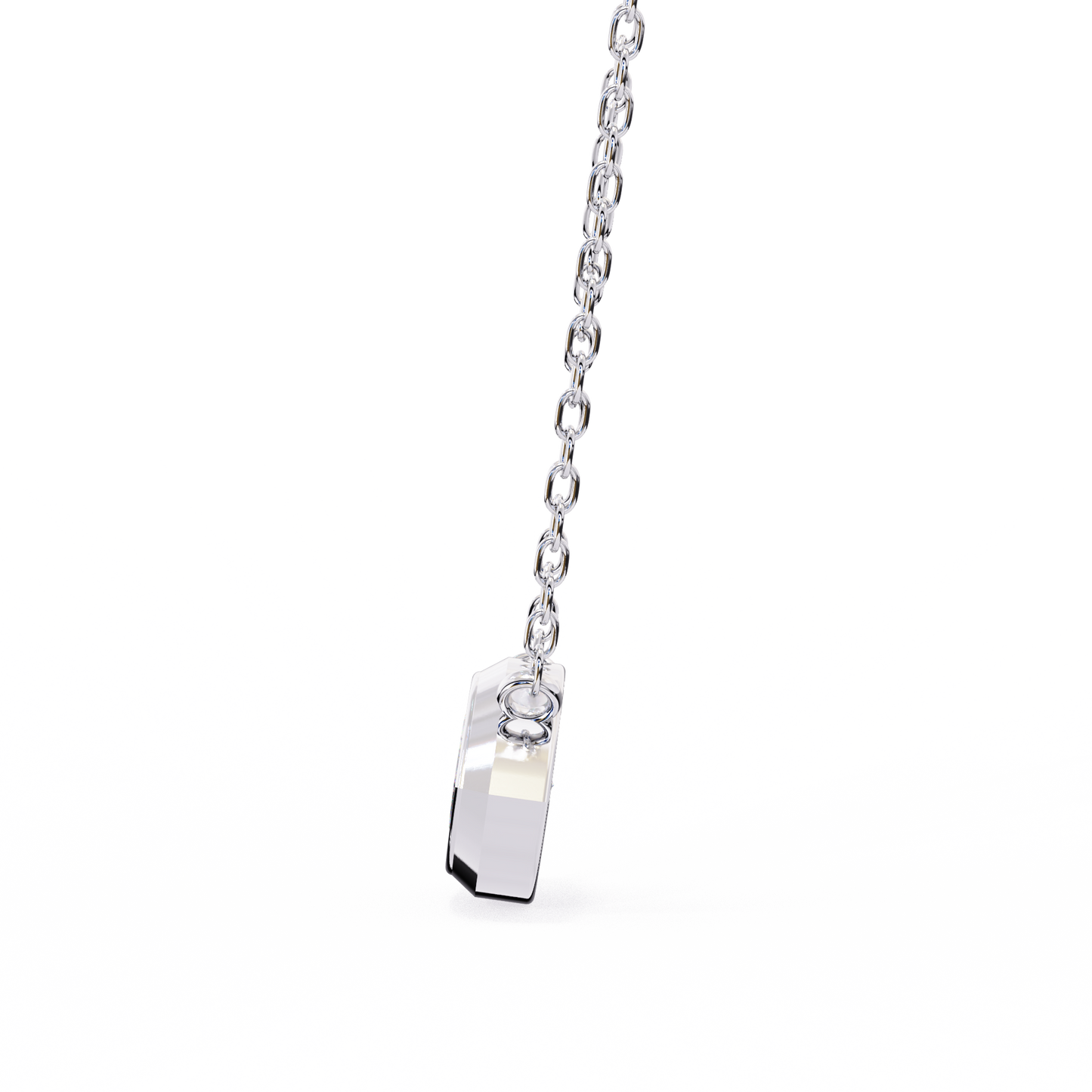 white gold / moissanite, white gold / lab grown