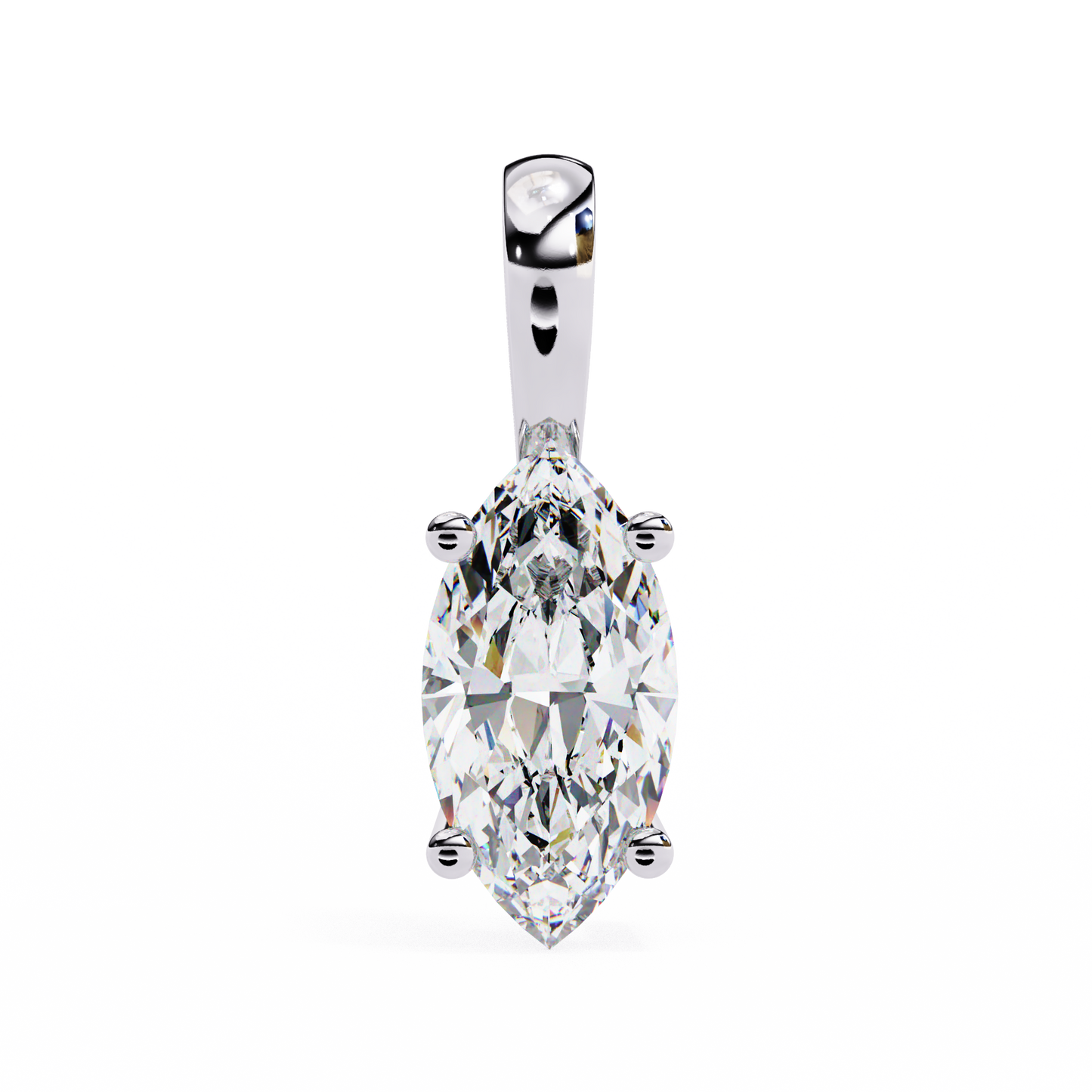 white gold / moissanite, white gold / lab grown