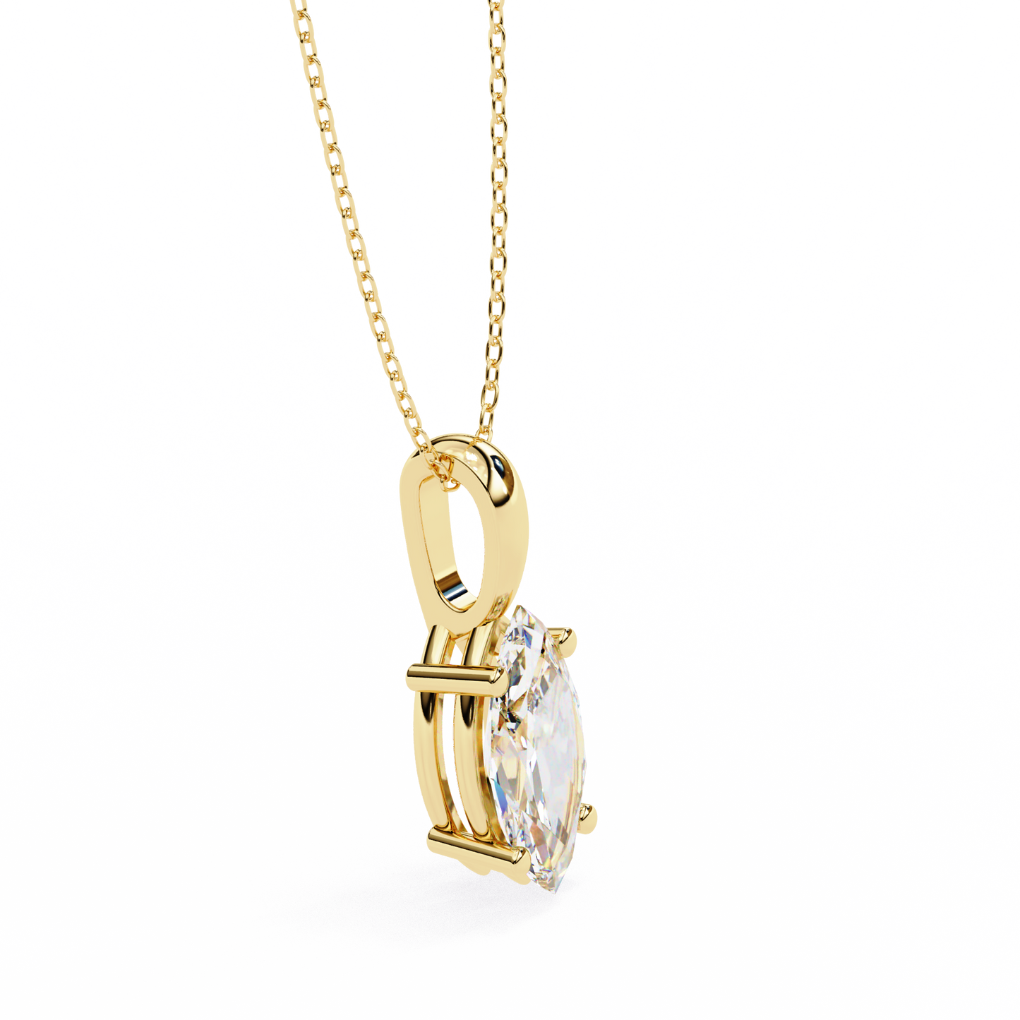 yellow gold / moissanite, yellow gold / lab grown
