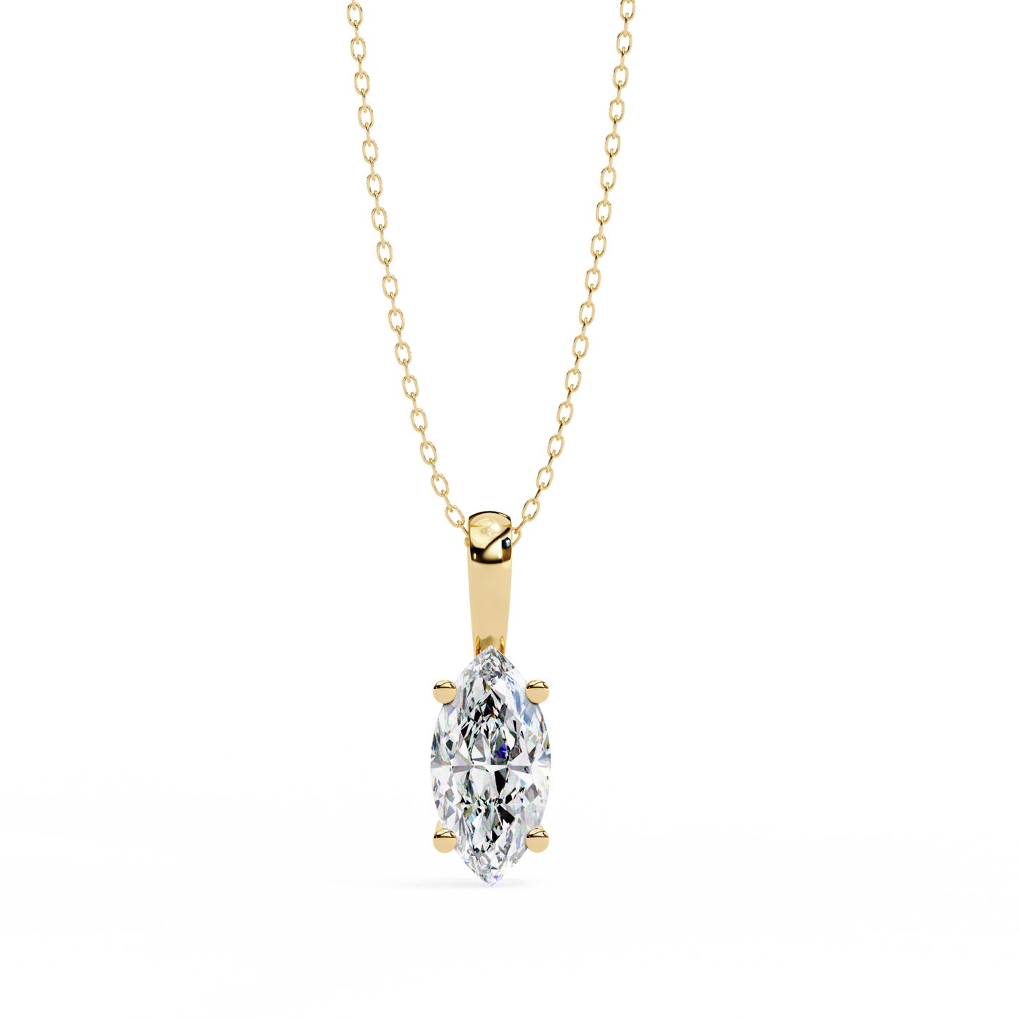 yellow gold / moissanite, yellow gold / lab grown