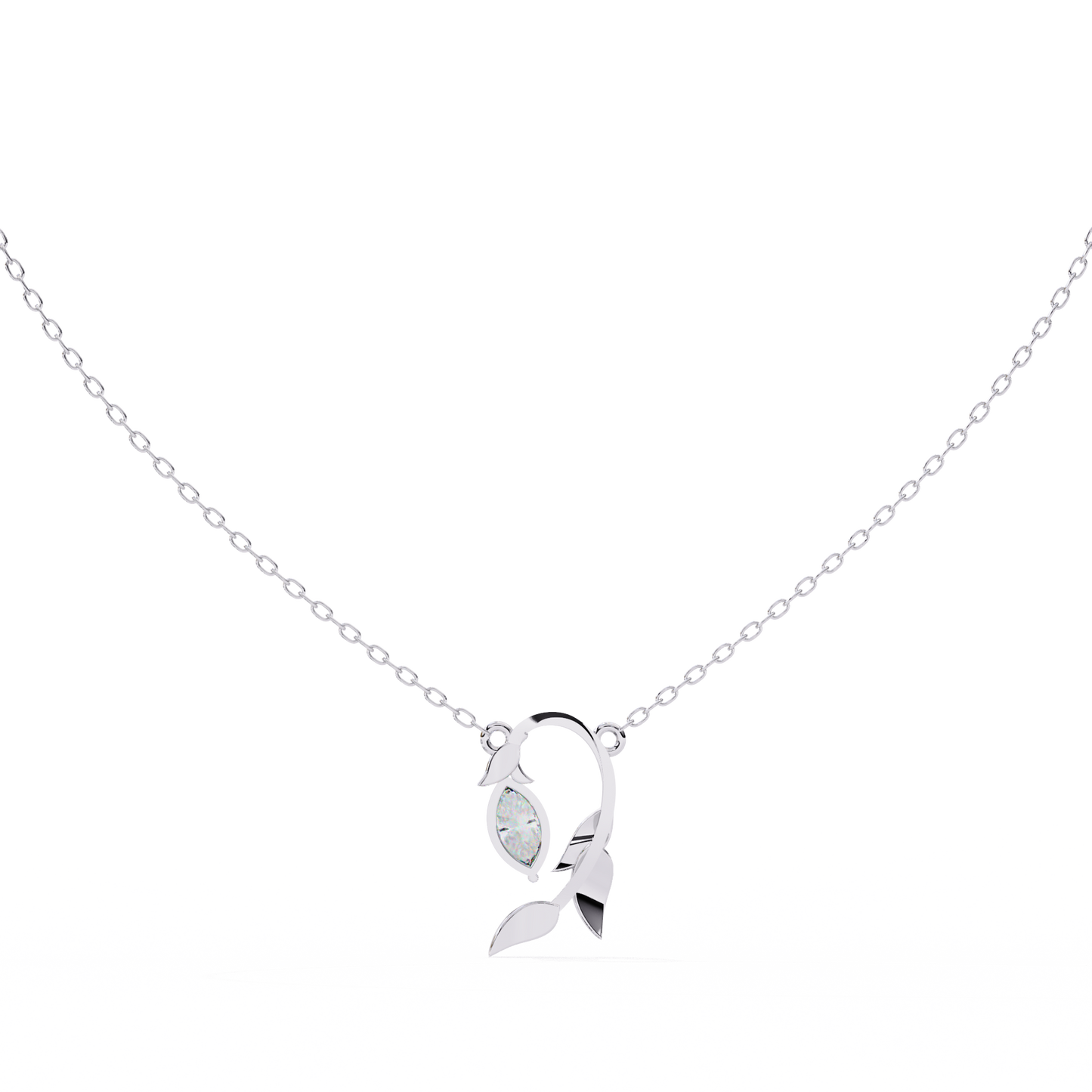 white gold / moissanite, white gold / lab grown