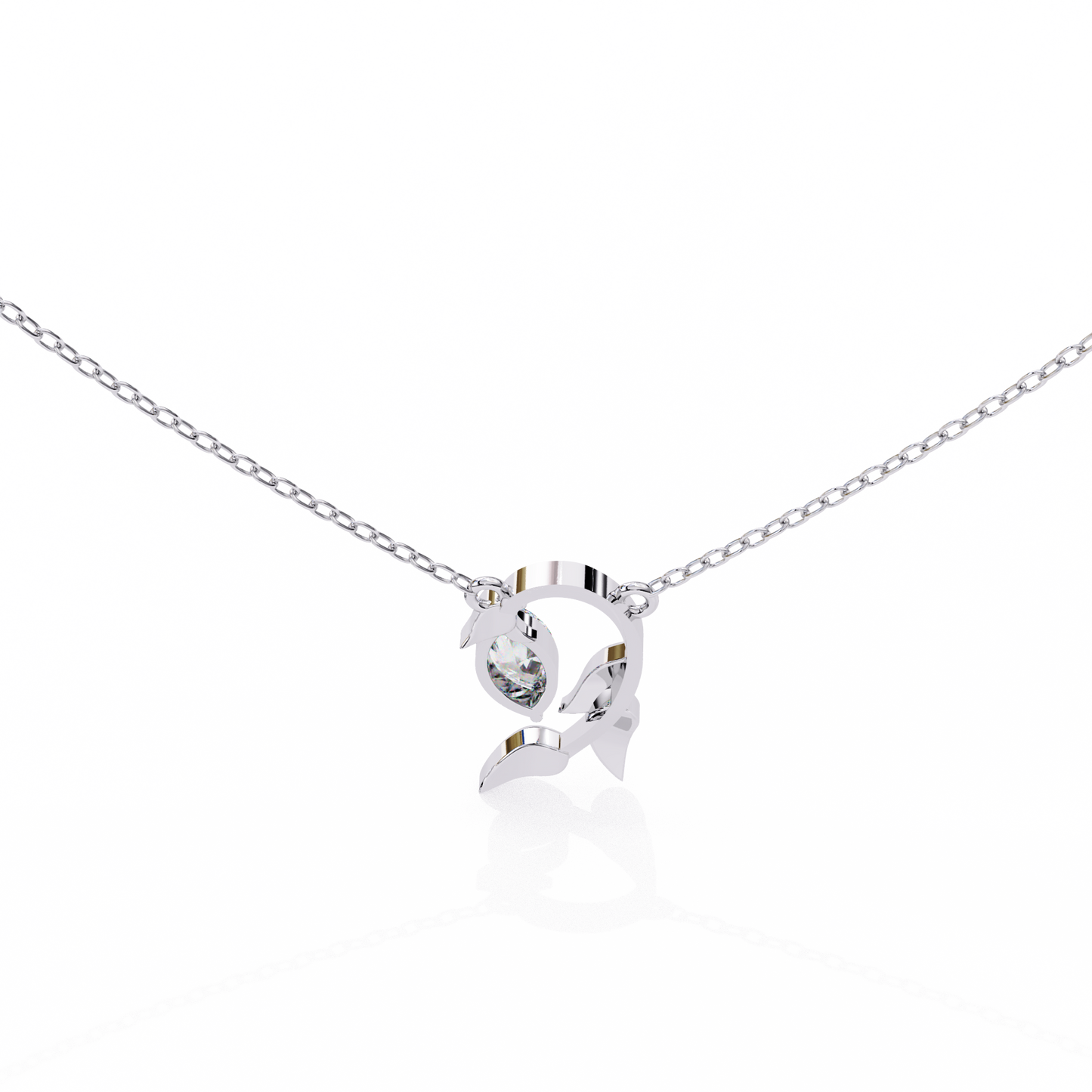 white gold / moissanite, white gold / lab grown