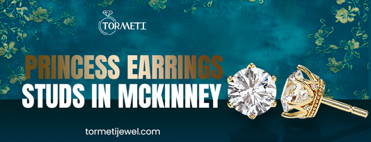 Princess earrings studs in mckinner