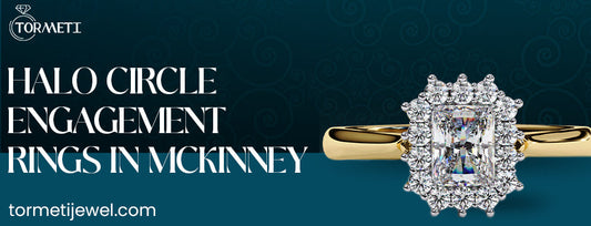 Halo Circle Engagement Rings in McKinney