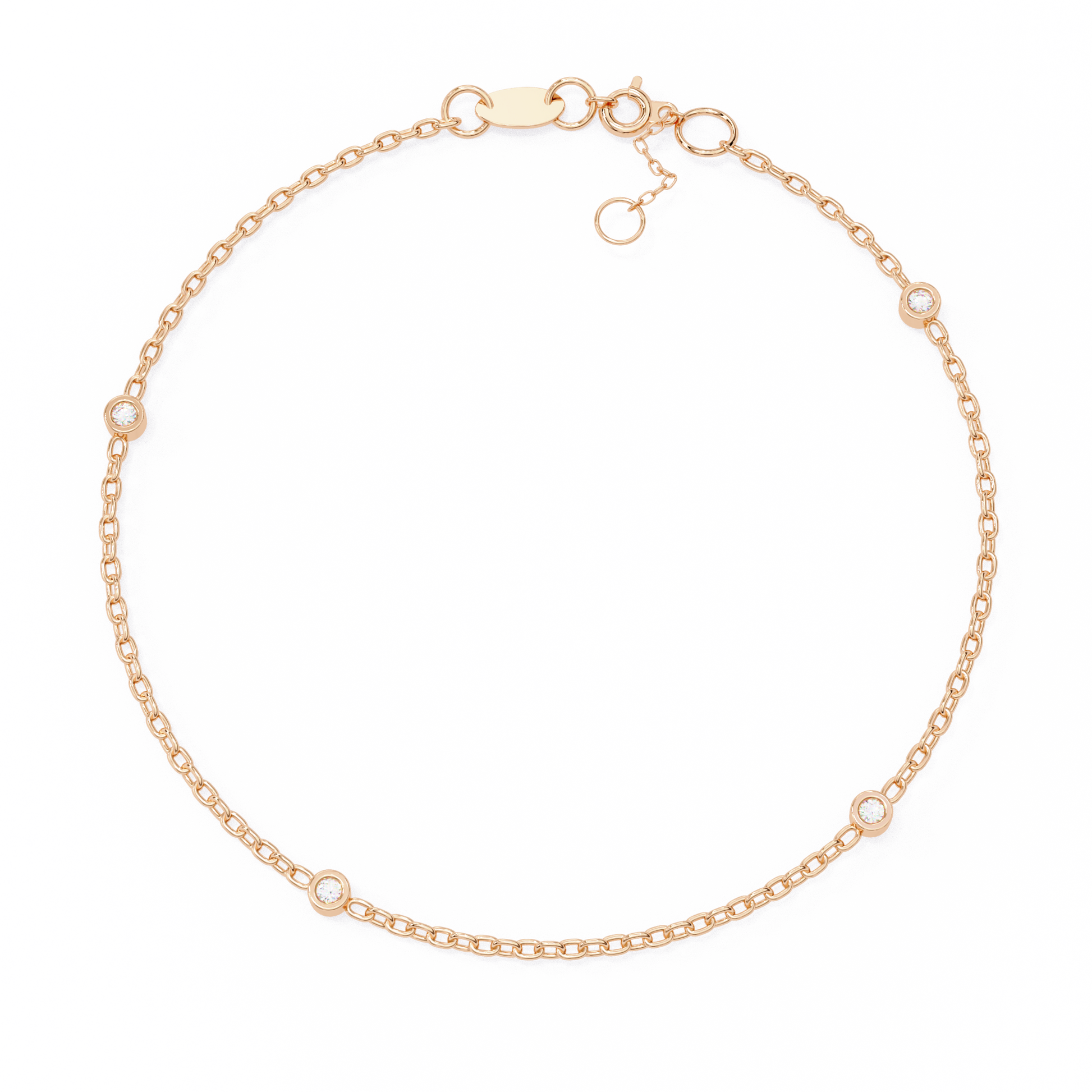 Rose Gold / Moissanite, Rose Gold / Lab Grown