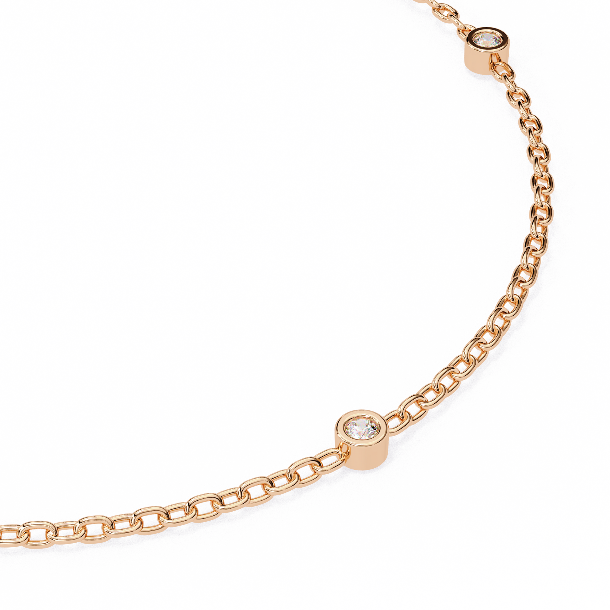 Rose Gold / Moissanite, Rose Gold / Lab Grown