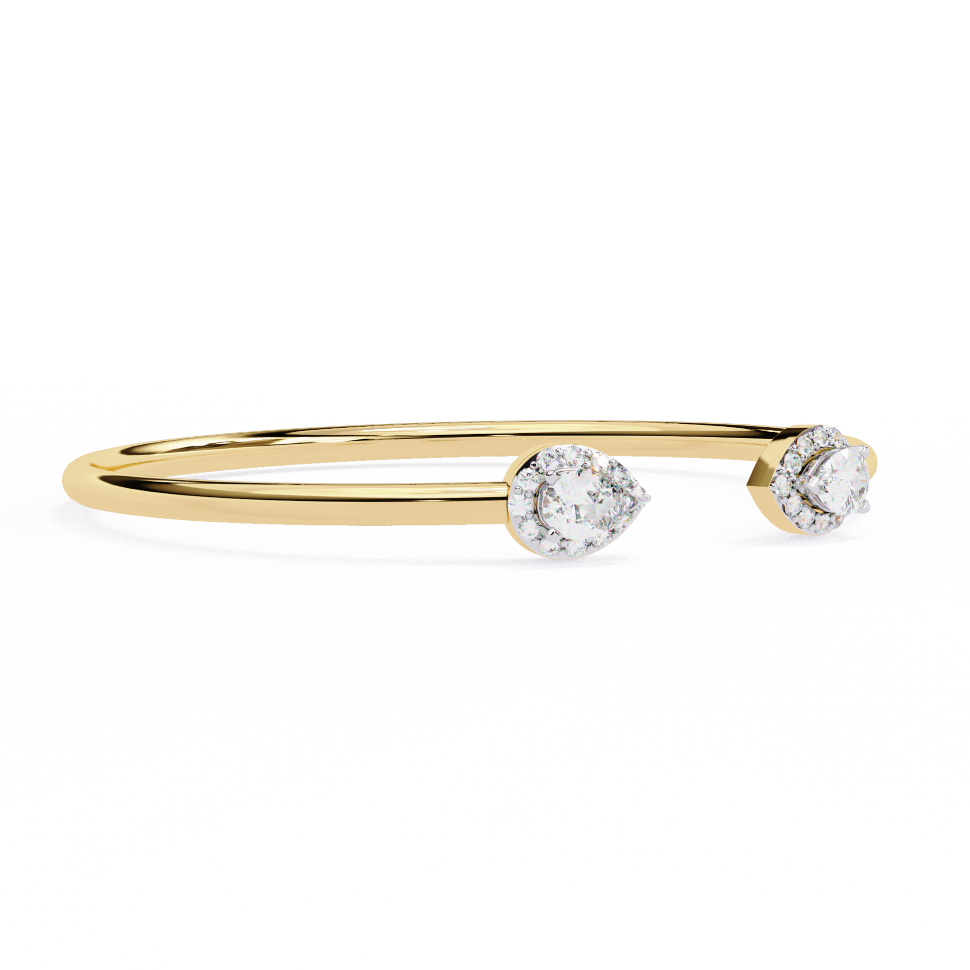 Yellow Gold / Moissanite, Yellow Gold / Lab Grown