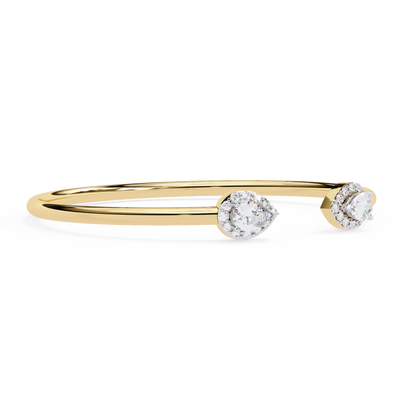 Yellow Gold / Moissanite, Yellow Gold / Lab Grown