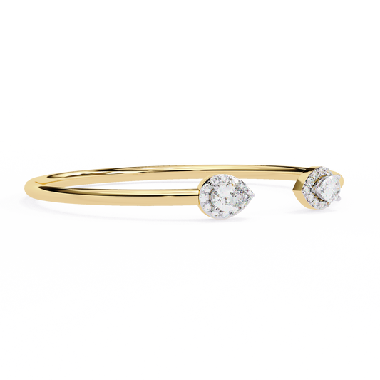 Yellow Gold / Moissanite, Yellow Gold / Lab Grown