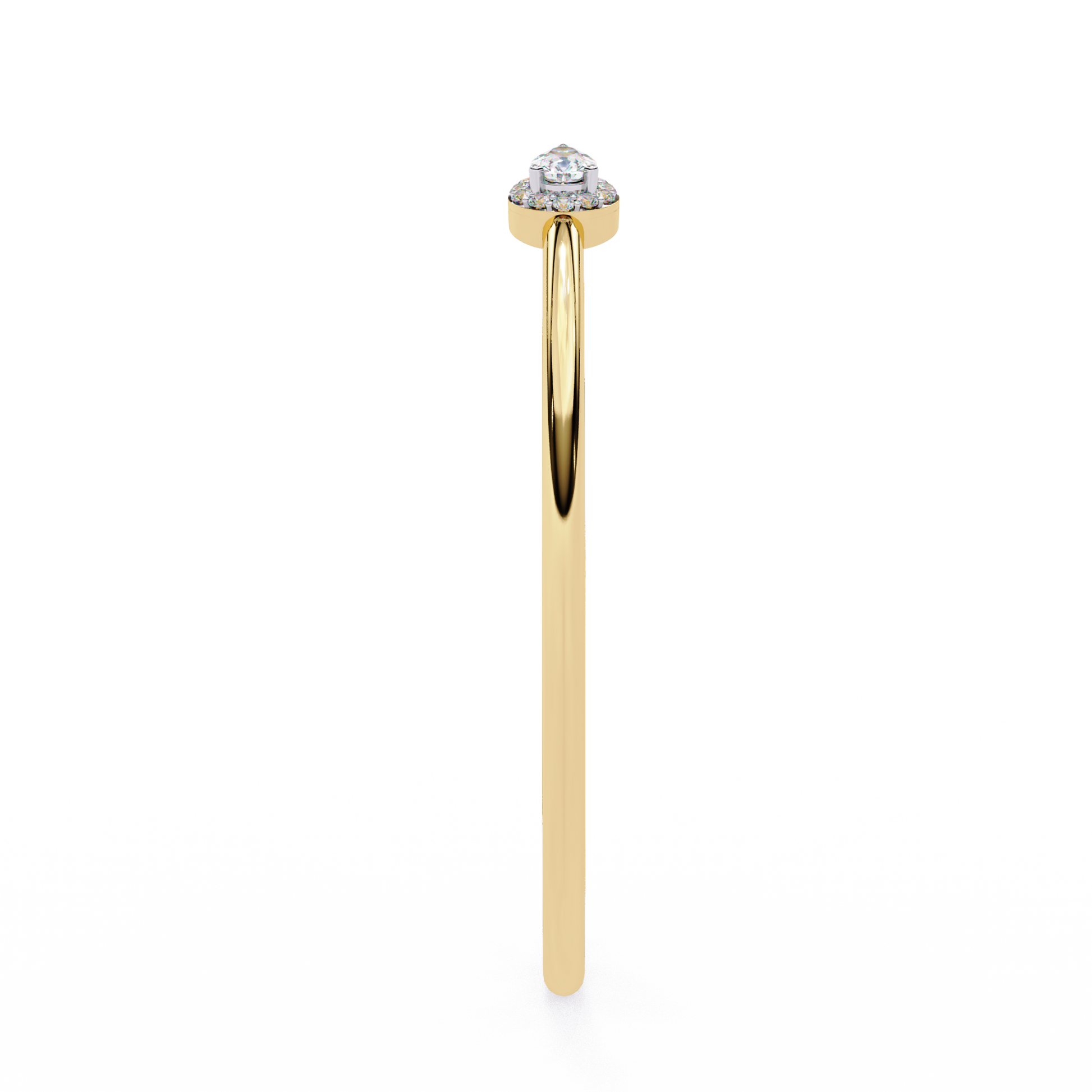 Yellow Gold / Moissanite, Yellow Gold / Lab Grown