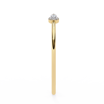 Yellow Gold / Moissanite, Yellow Gold / Lab Grown