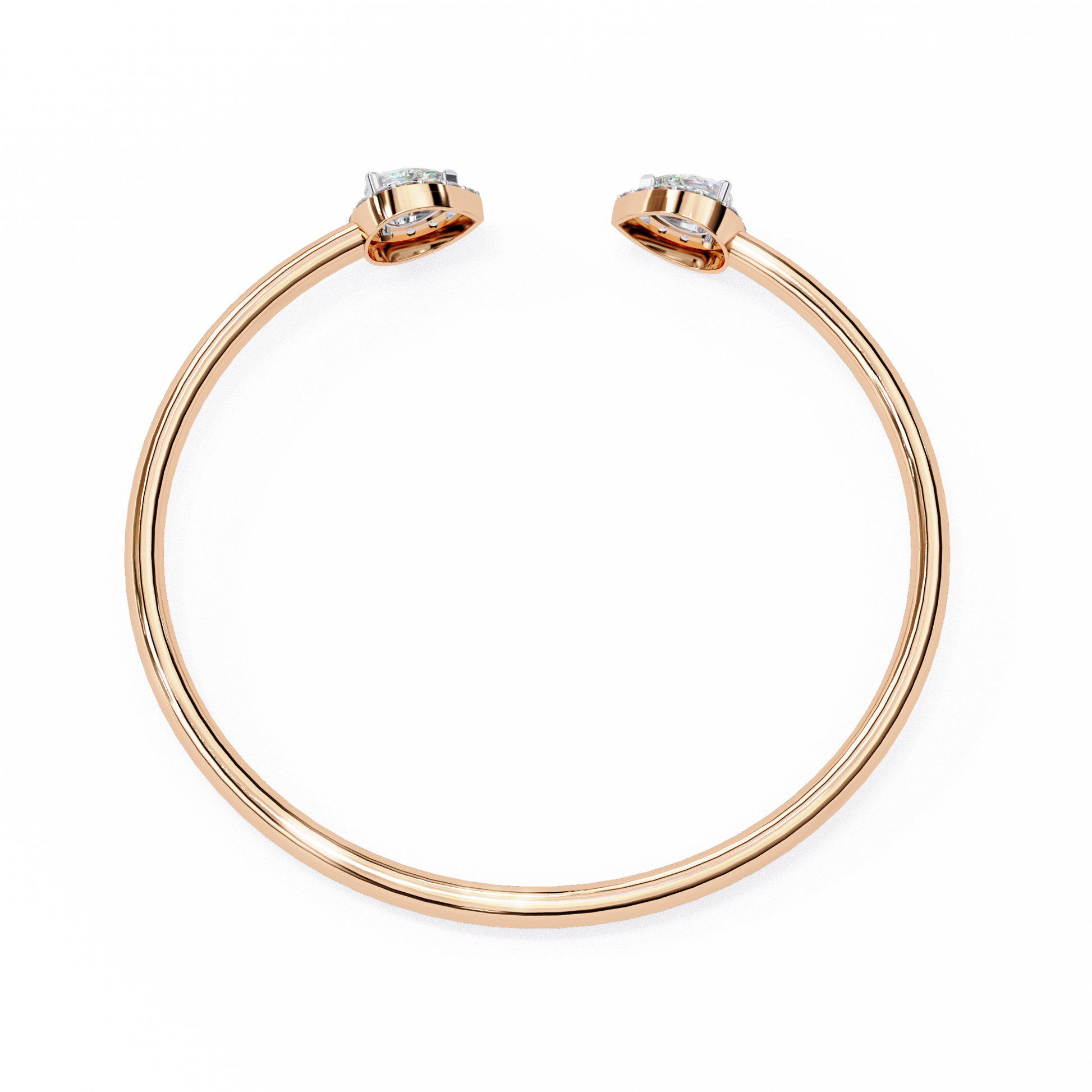 Rose Gold / Moissanite, Rose Gold / Lab Grown